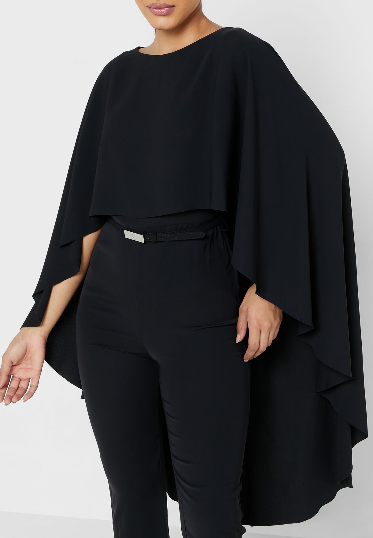 Buy Lauren Ralph Lauren black Cape Sleeve Knitted Jumpsuit for Women in  Manama, Riffa