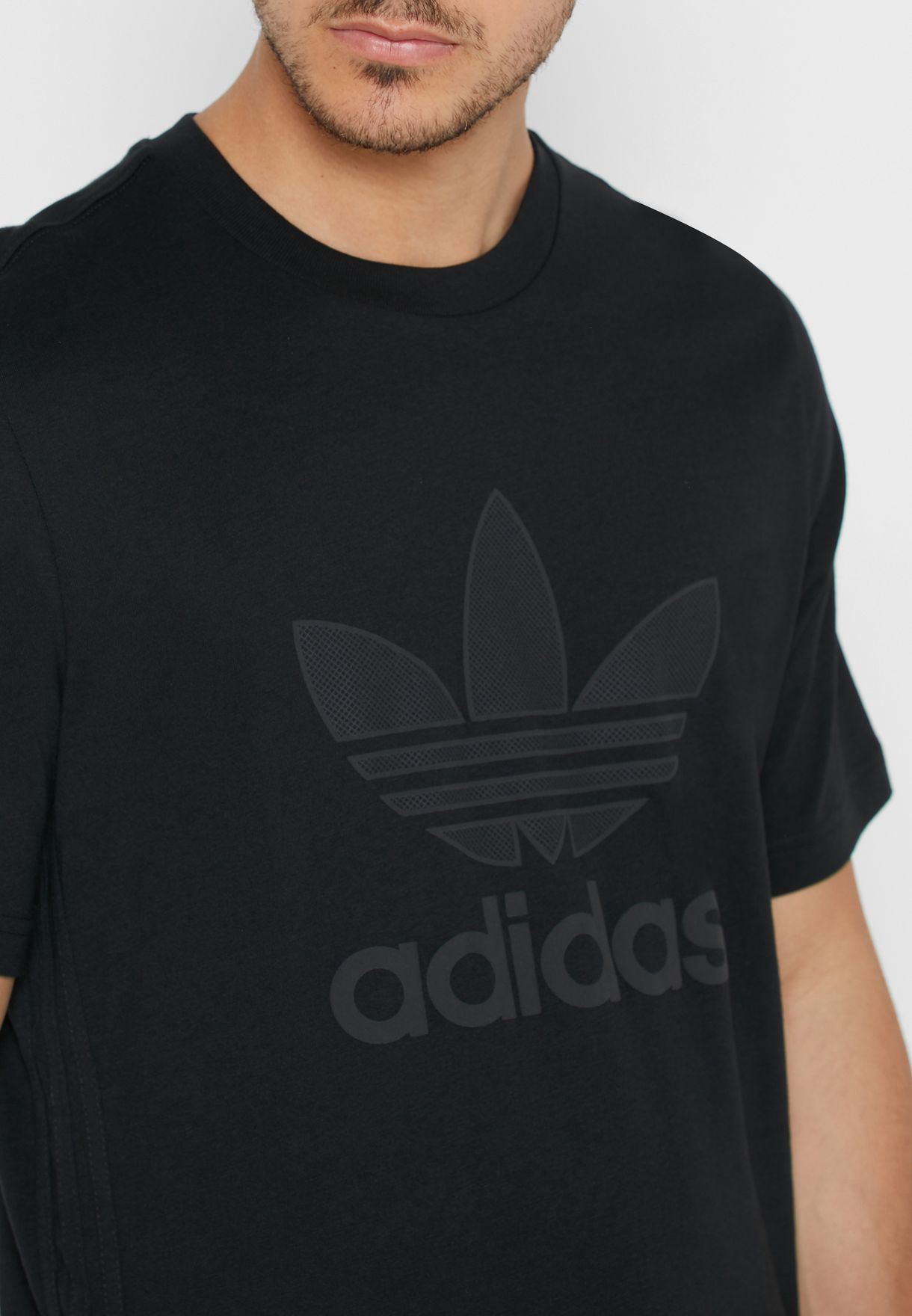 Buy adidas Originals black Warm Up T-Shirt for Men in MENA, Worldwide |  GK0655
