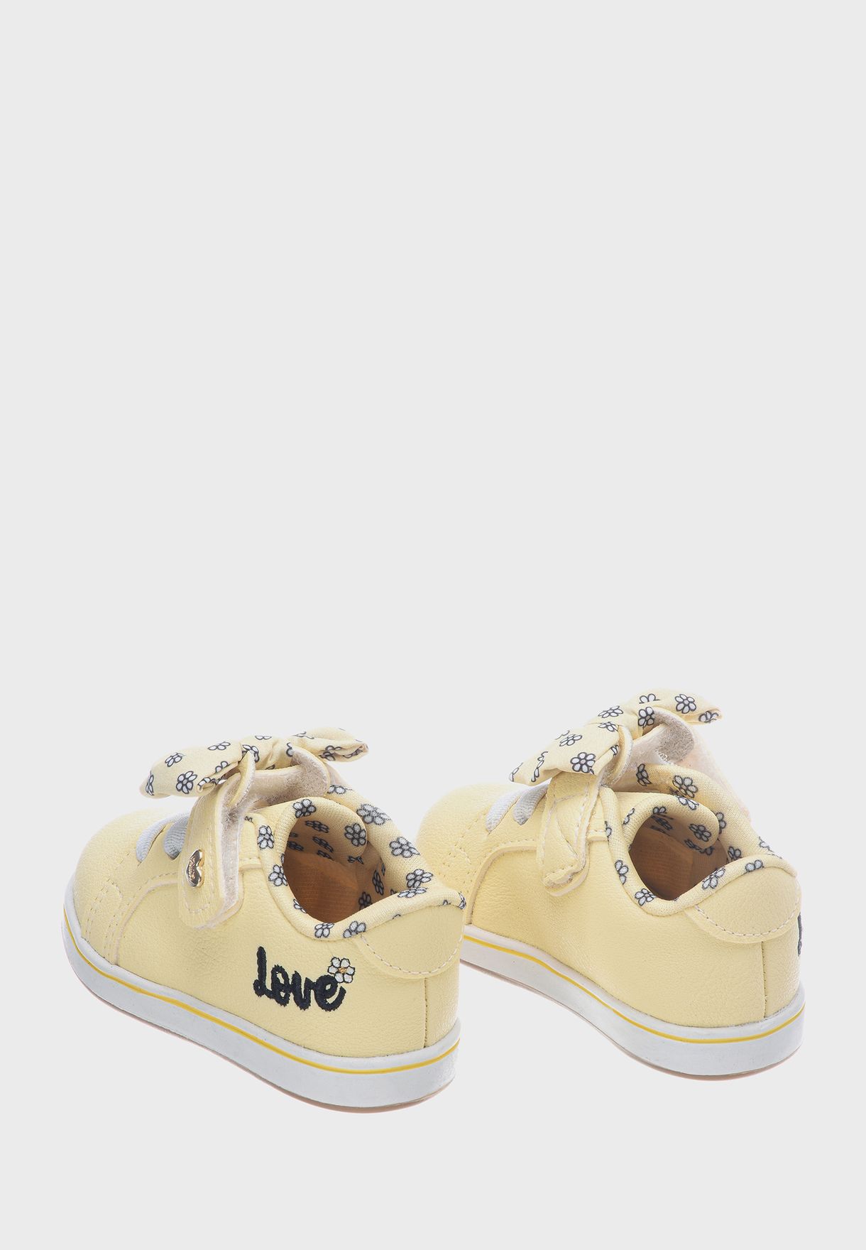 Kids Front Bow Low Top Sneakers