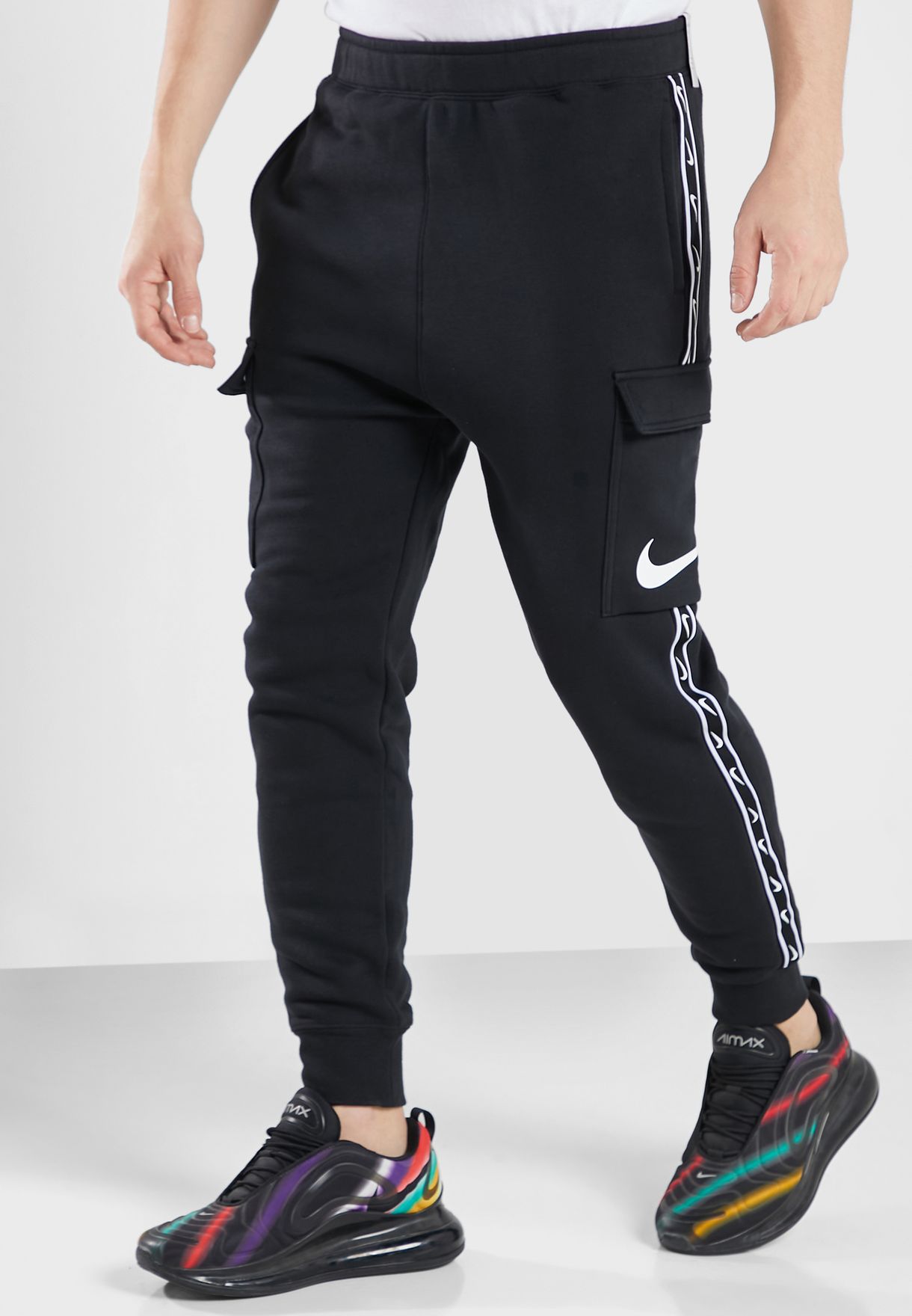 repeat swoosh fleece cargo jogger