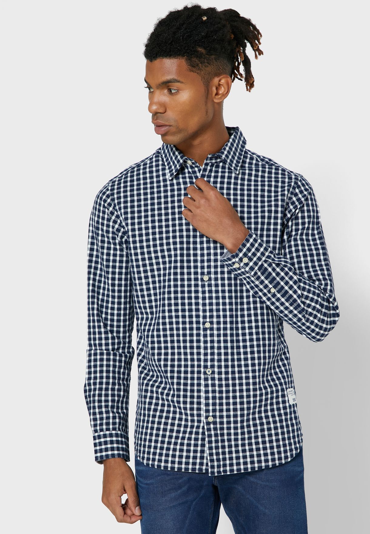 jack and jones checked shirt