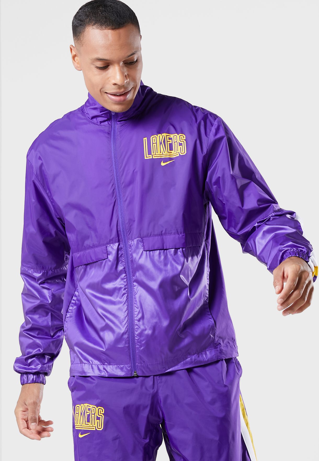 Buy Nike purple Los Angeles Lakers Graphic Tracksuit for Kids in Dubai, Abu  Dhabi