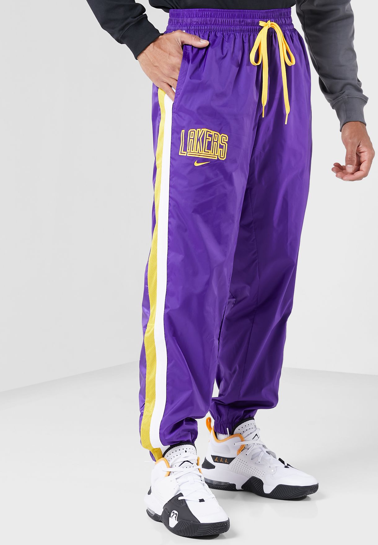 Buy Nike purple Los Angeles Lakers Graphic Tracksuit for Kids in Dubai, Abu  Dhabi