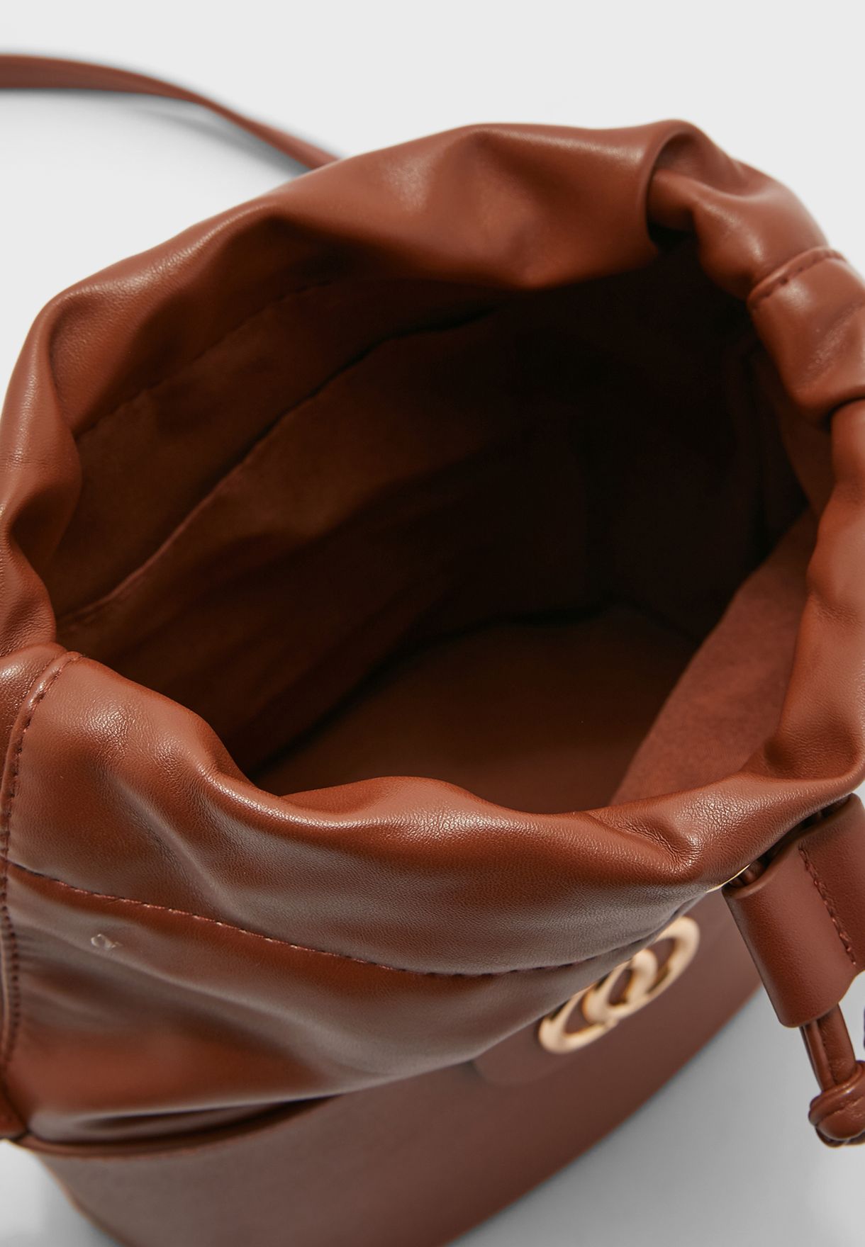 Drawstring  Crossbody Bucket Bag
