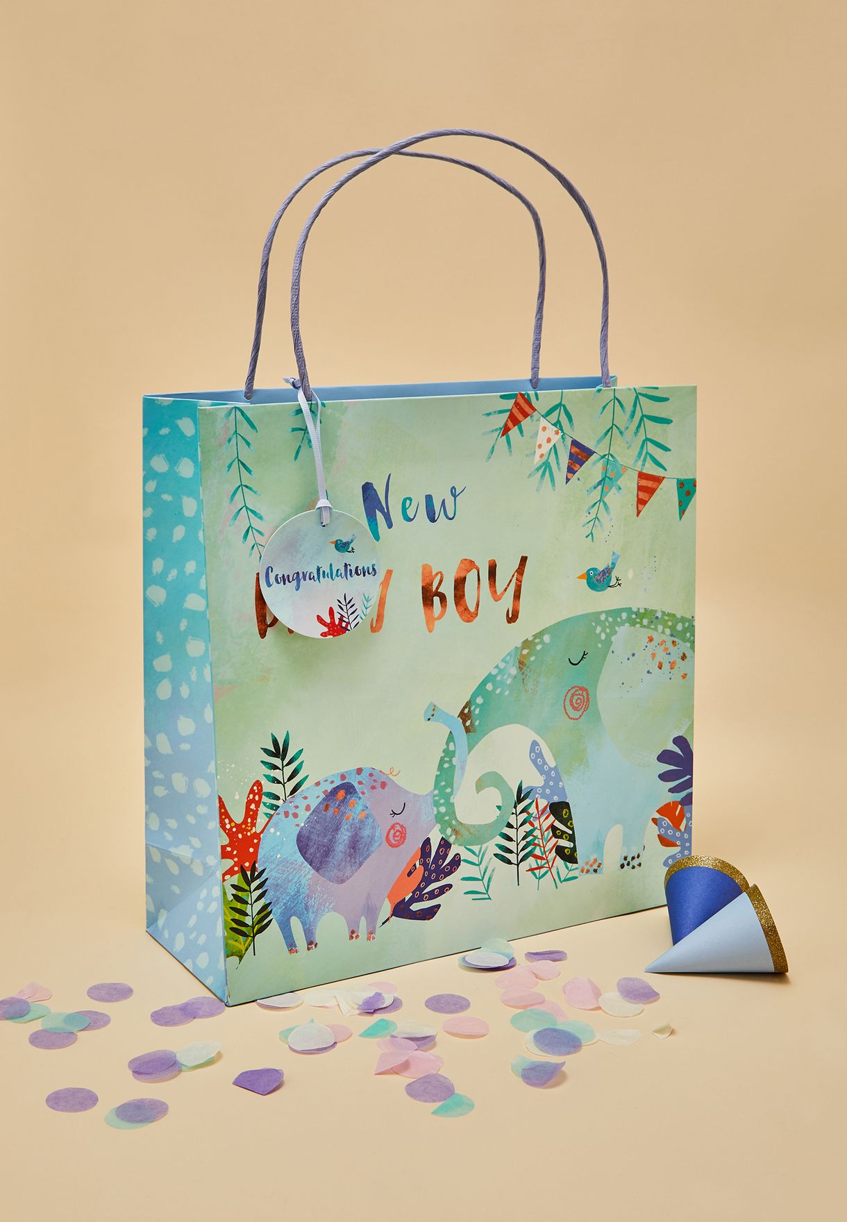 large baby boy gift bag