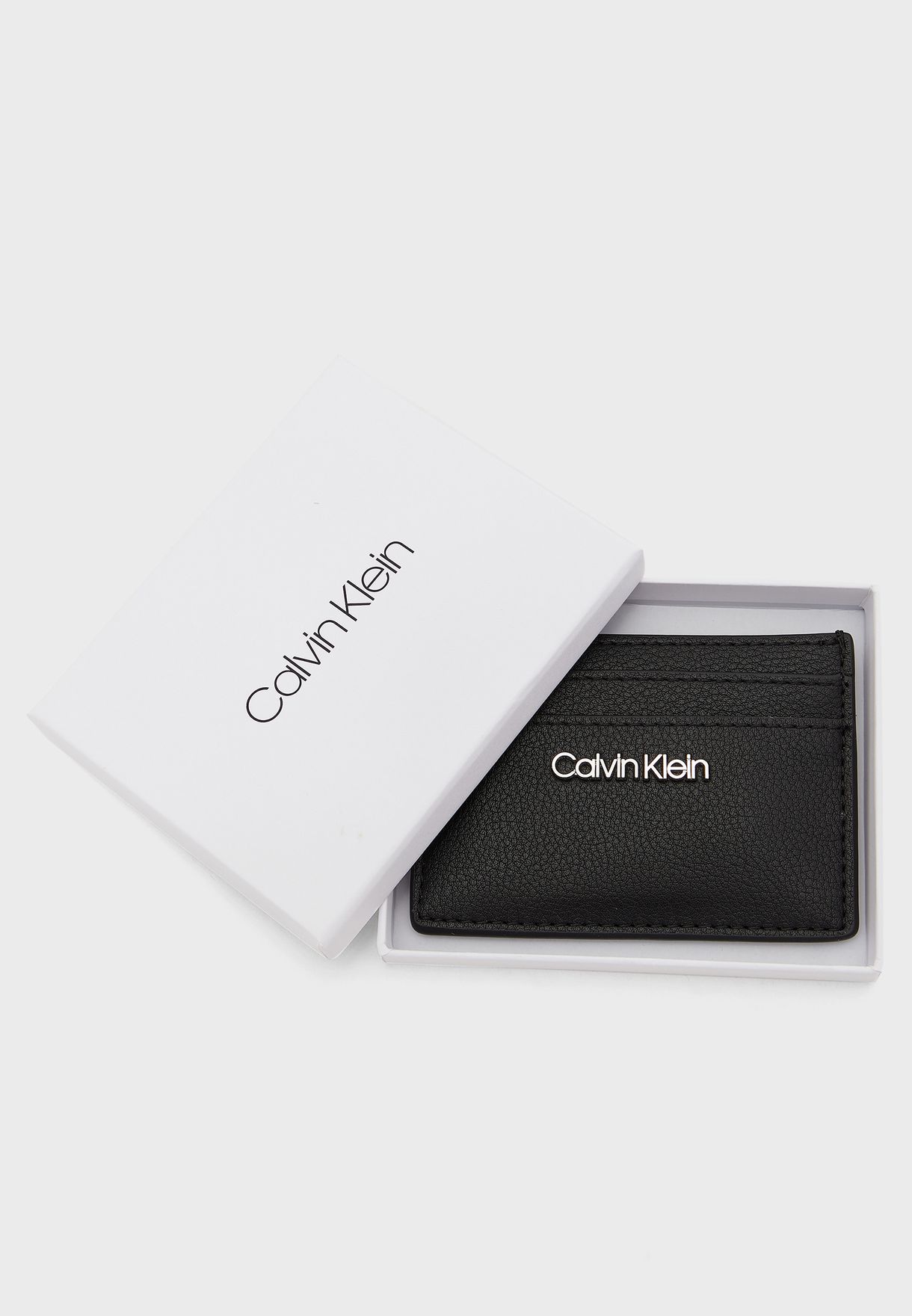 Buy Calvin Klein black Logo Multi Compartment Card Holder for Women in