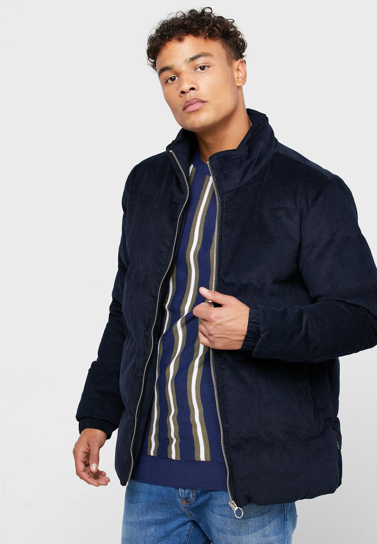 Kapper streepje Mand Buy D Struct navy Princeton Puffer Jacket for Men in MENA, Worldwide