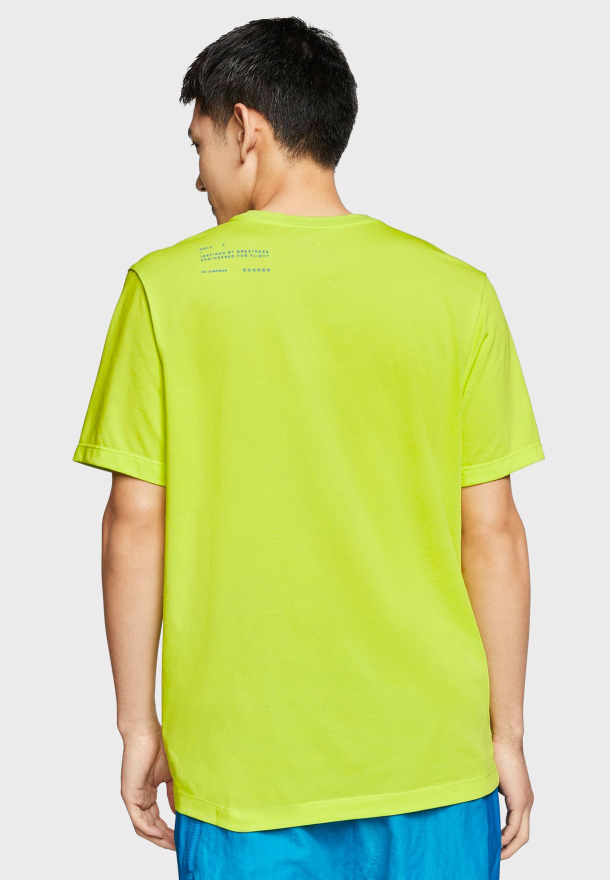 green and yellow jordan shirt