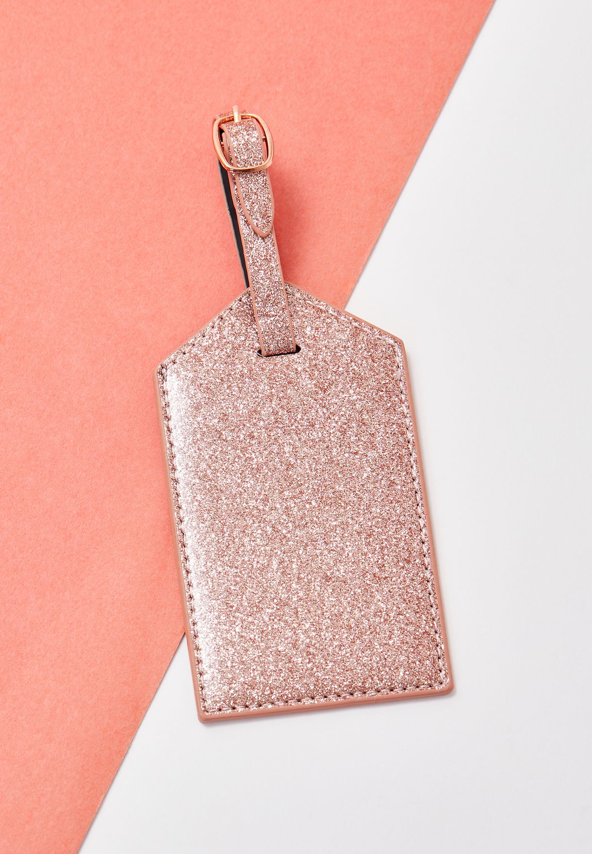 rose gold luggage tags