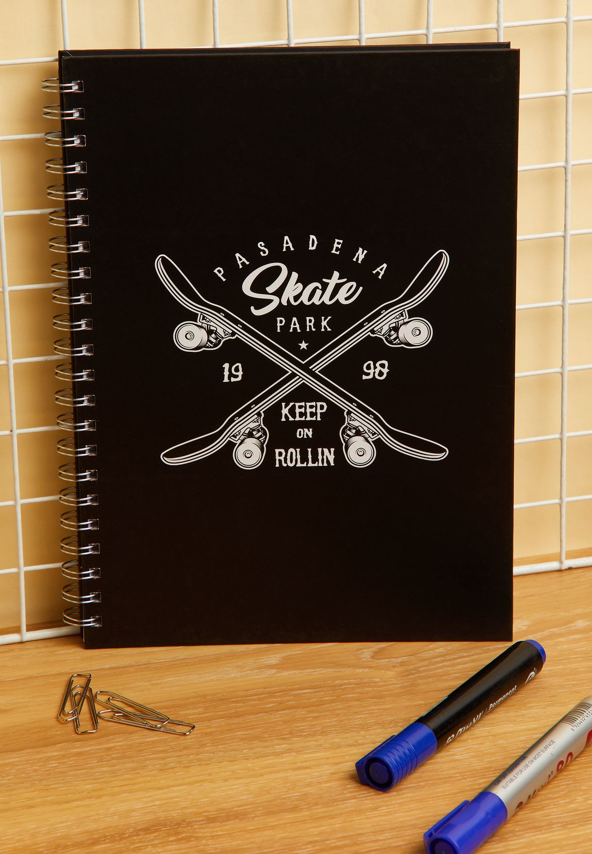 A4 Spiral Hardcover Notebook - Skate