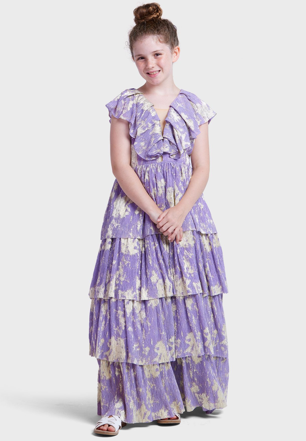 فستان طبقات للاطفال
