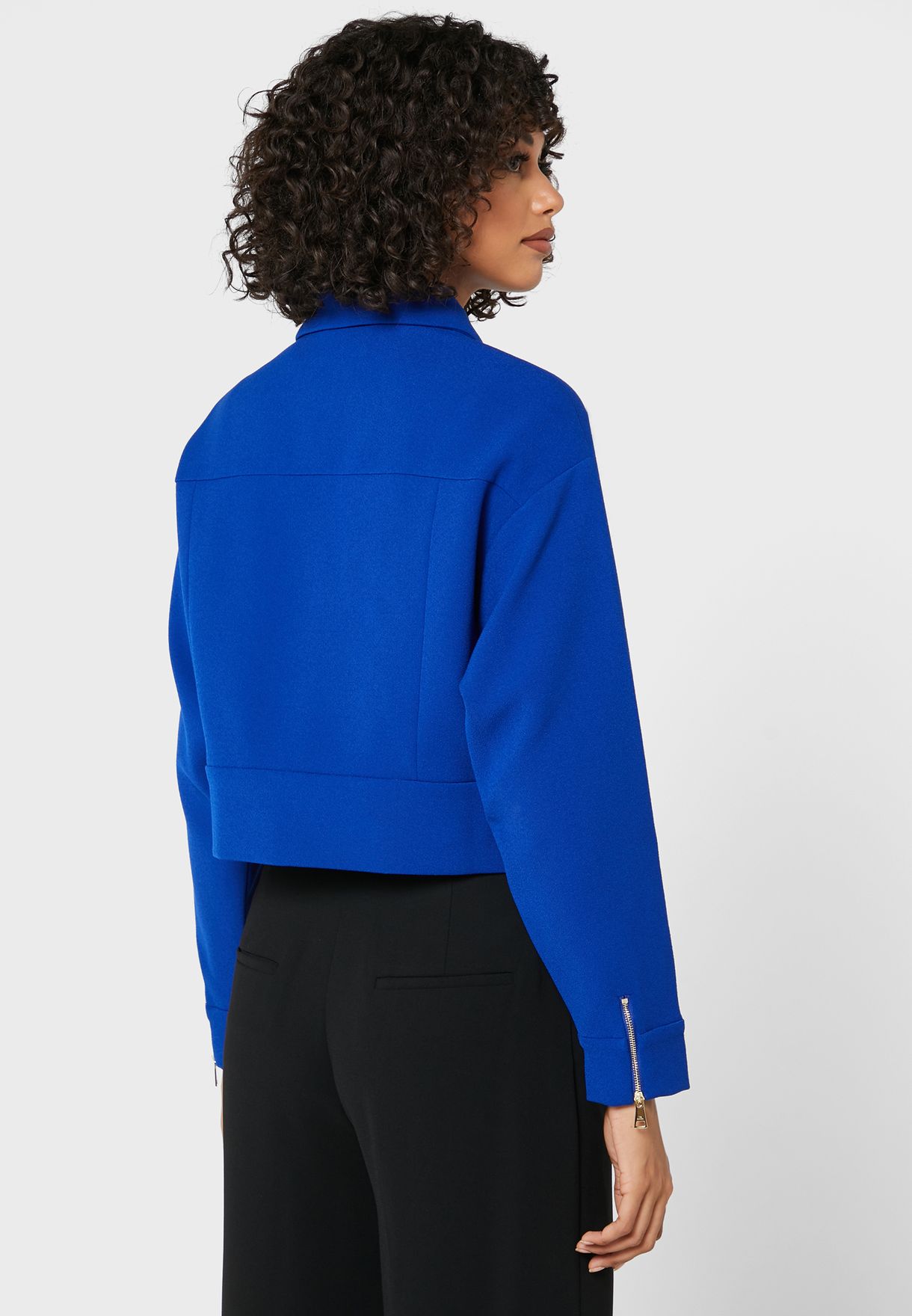 Cropped Textured Jacket