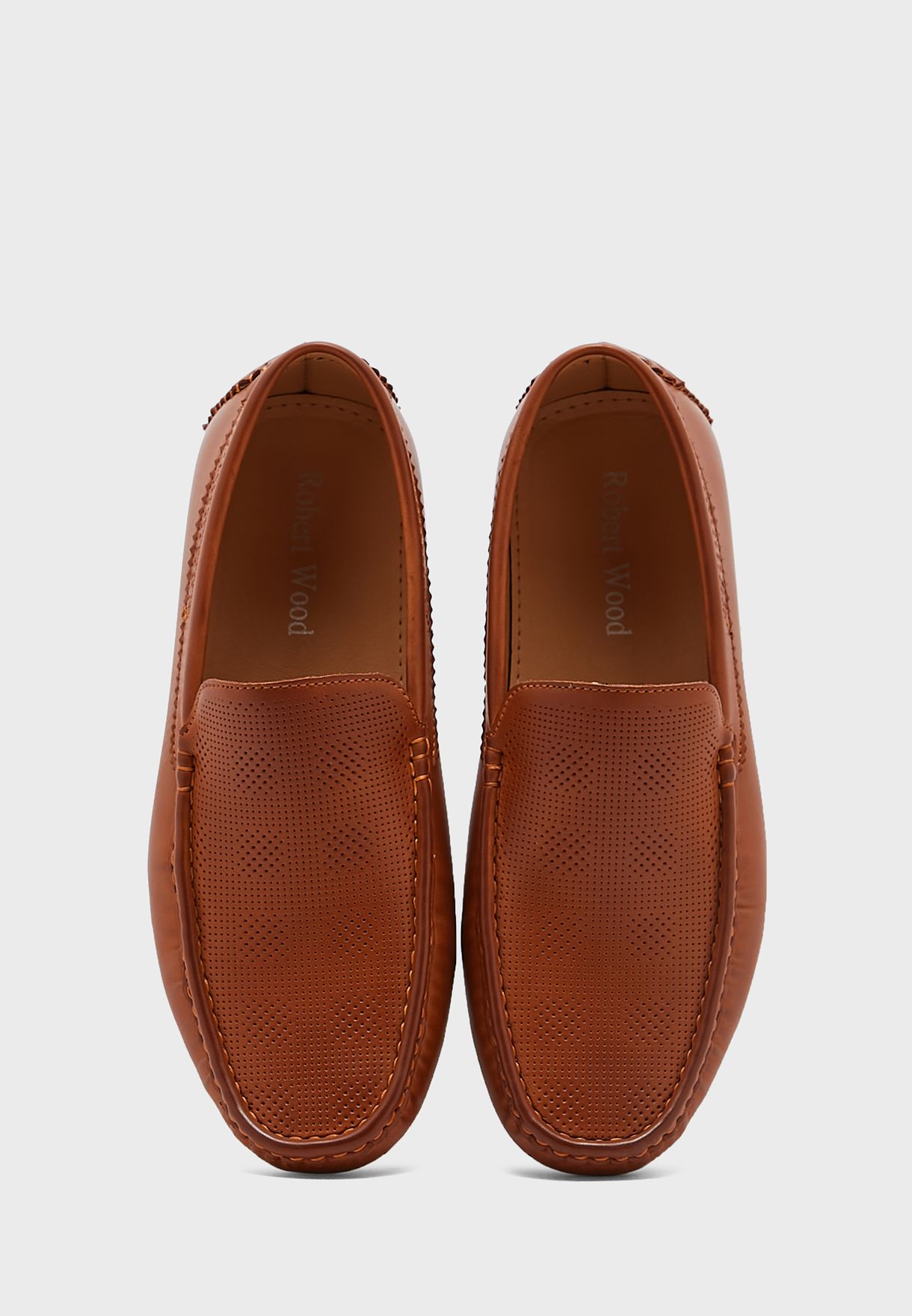 Perforation Detail Casual Moccasins
