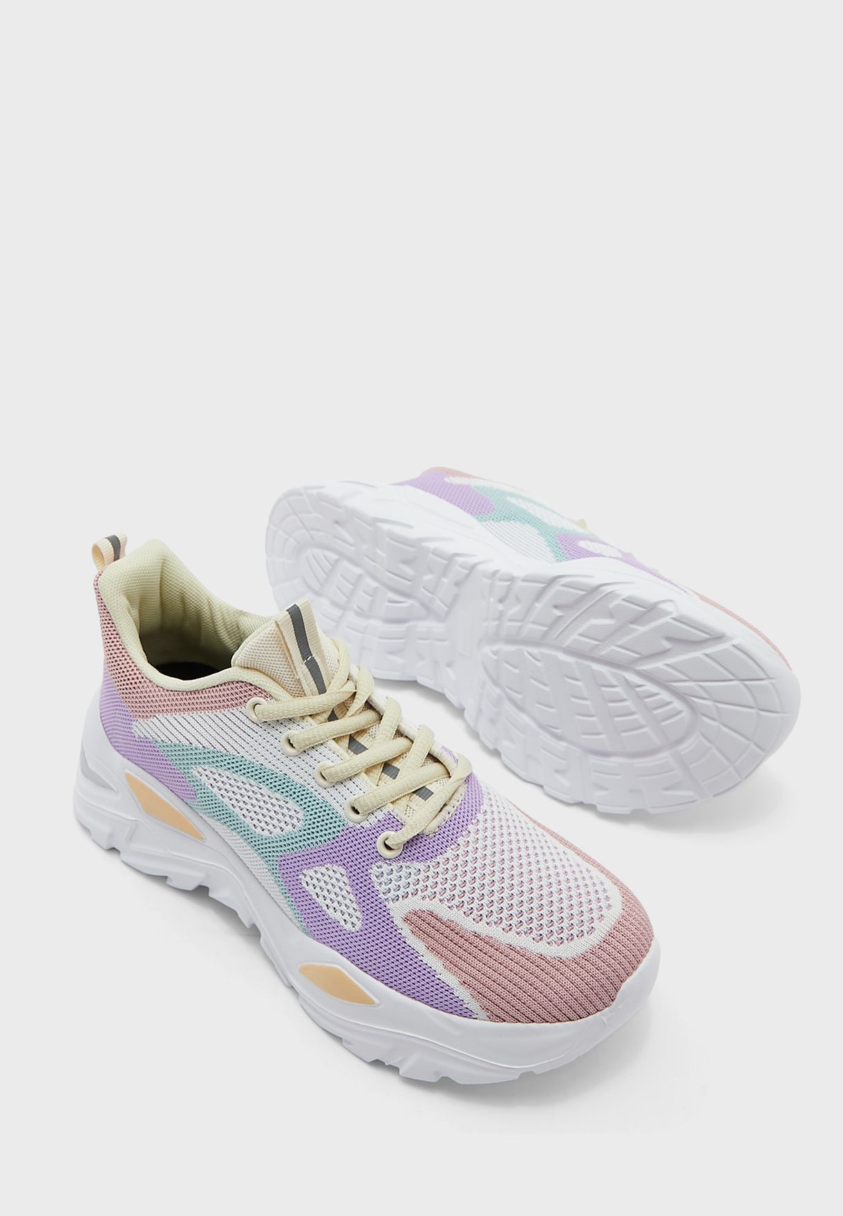 Colourblock Knit Chunky Sneaker