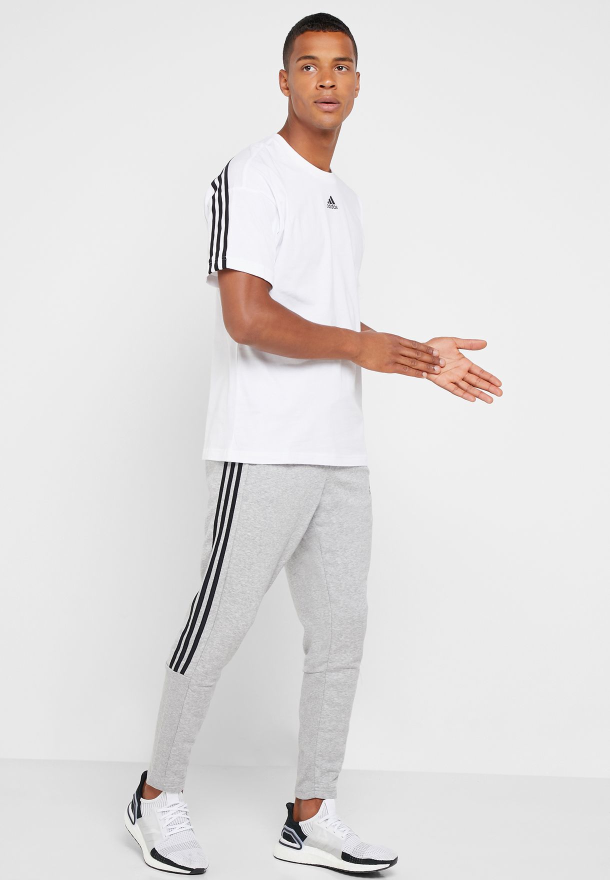 Buy adidas grey Must Have 3 Stripe Tiro Sweatpants for Men in Dubai ...