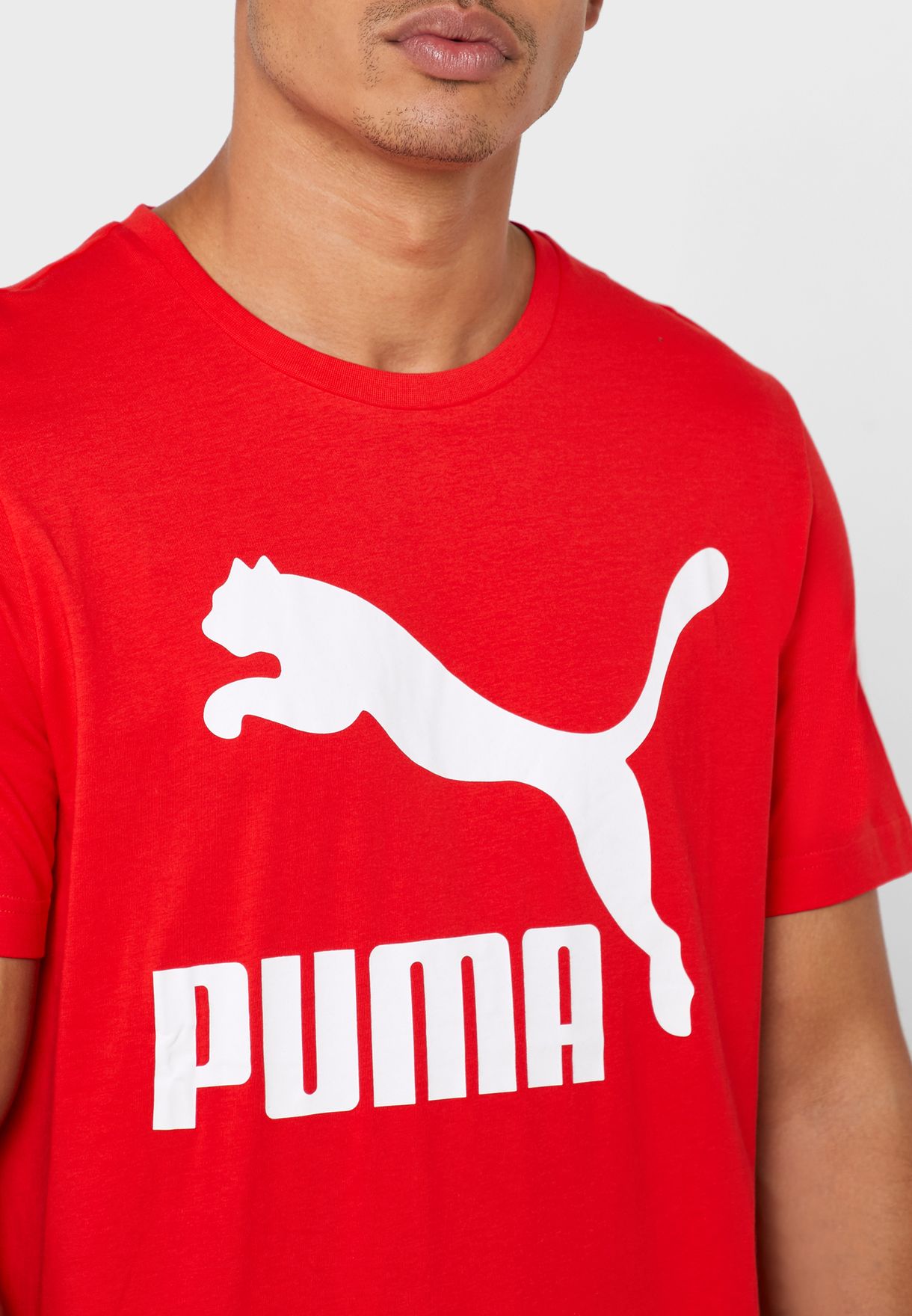 puma red shirt