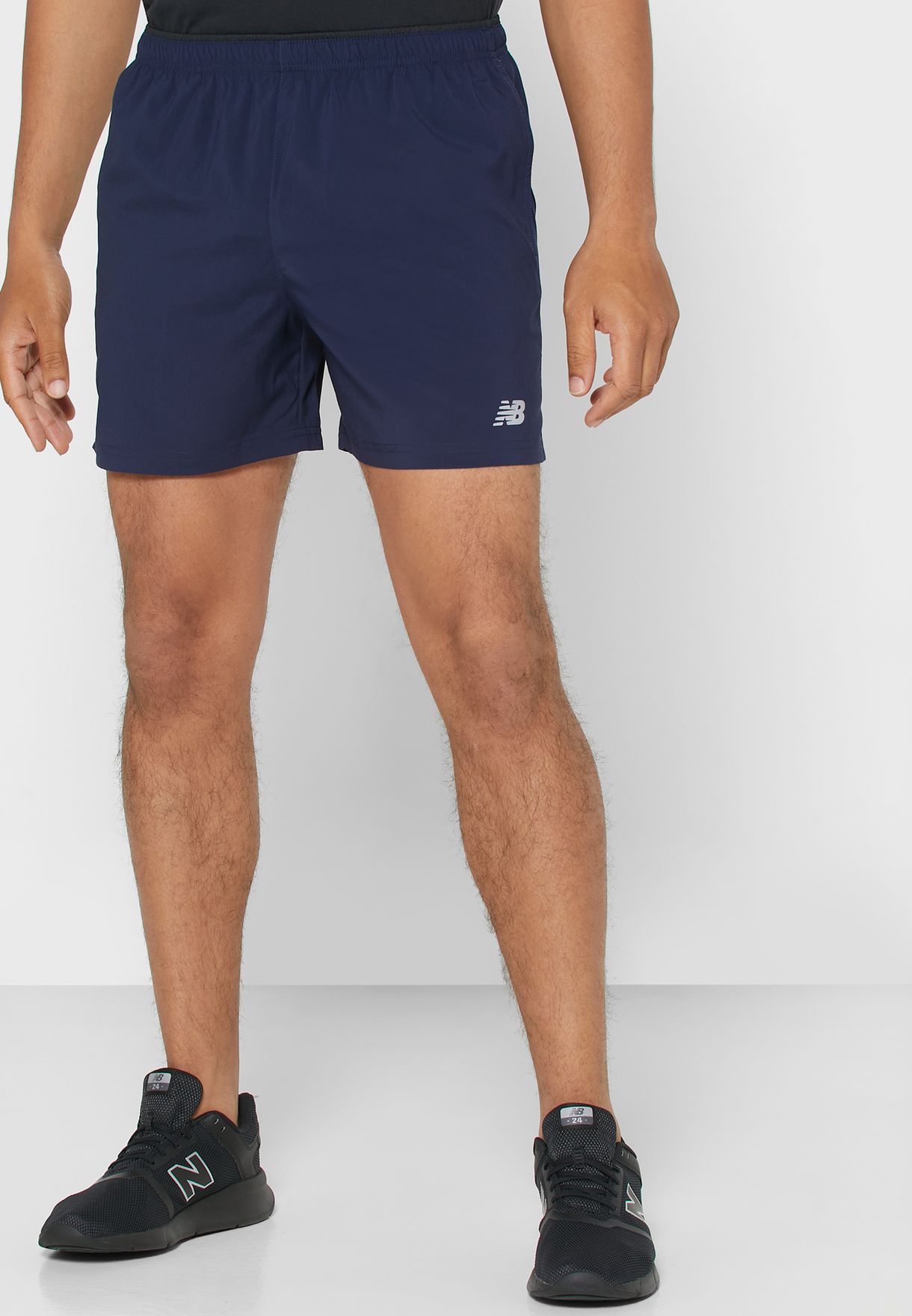new balance navy shorts