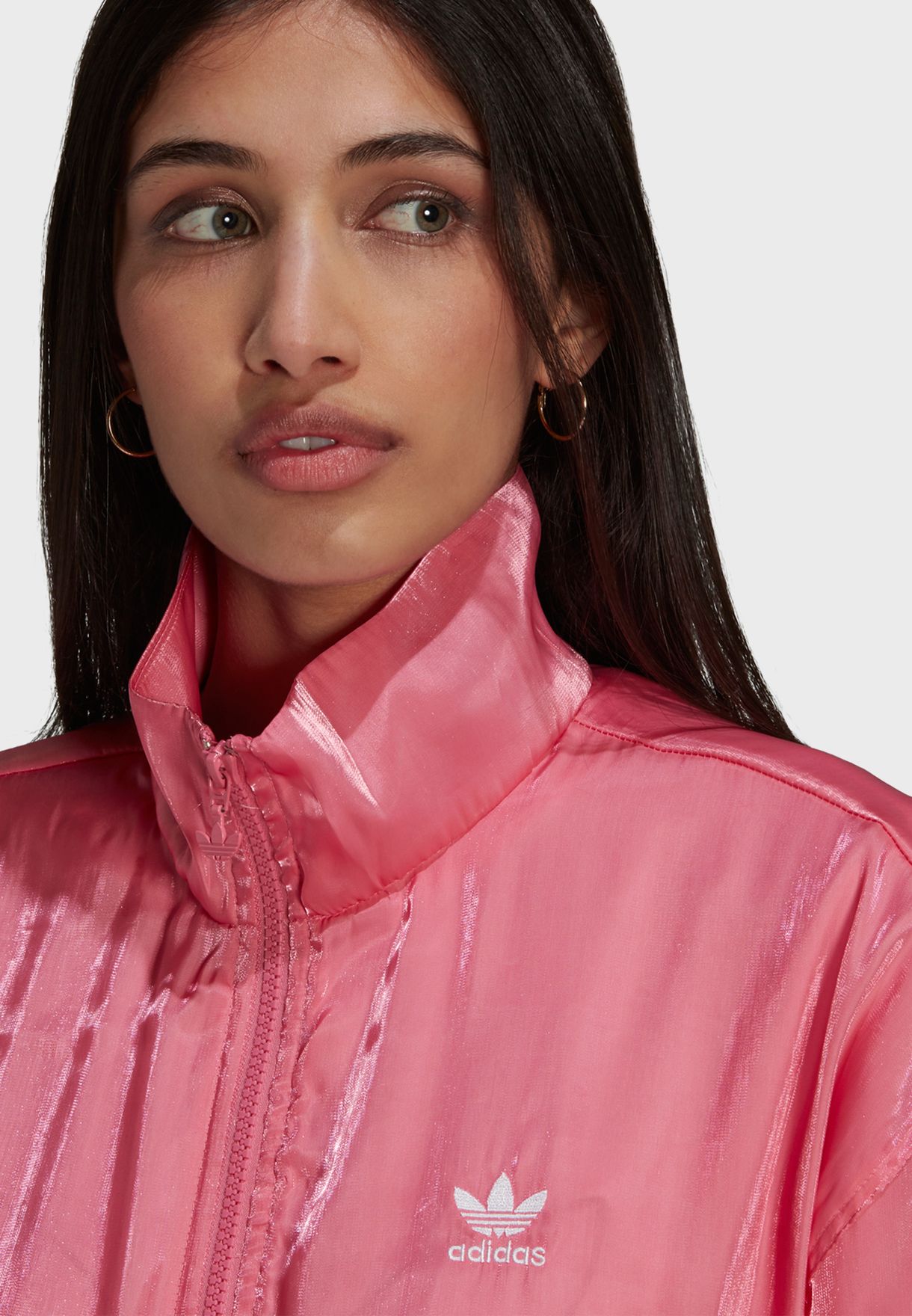Buy adidas Originals pink Essential Trefoil Track Jacket for Kids in ...