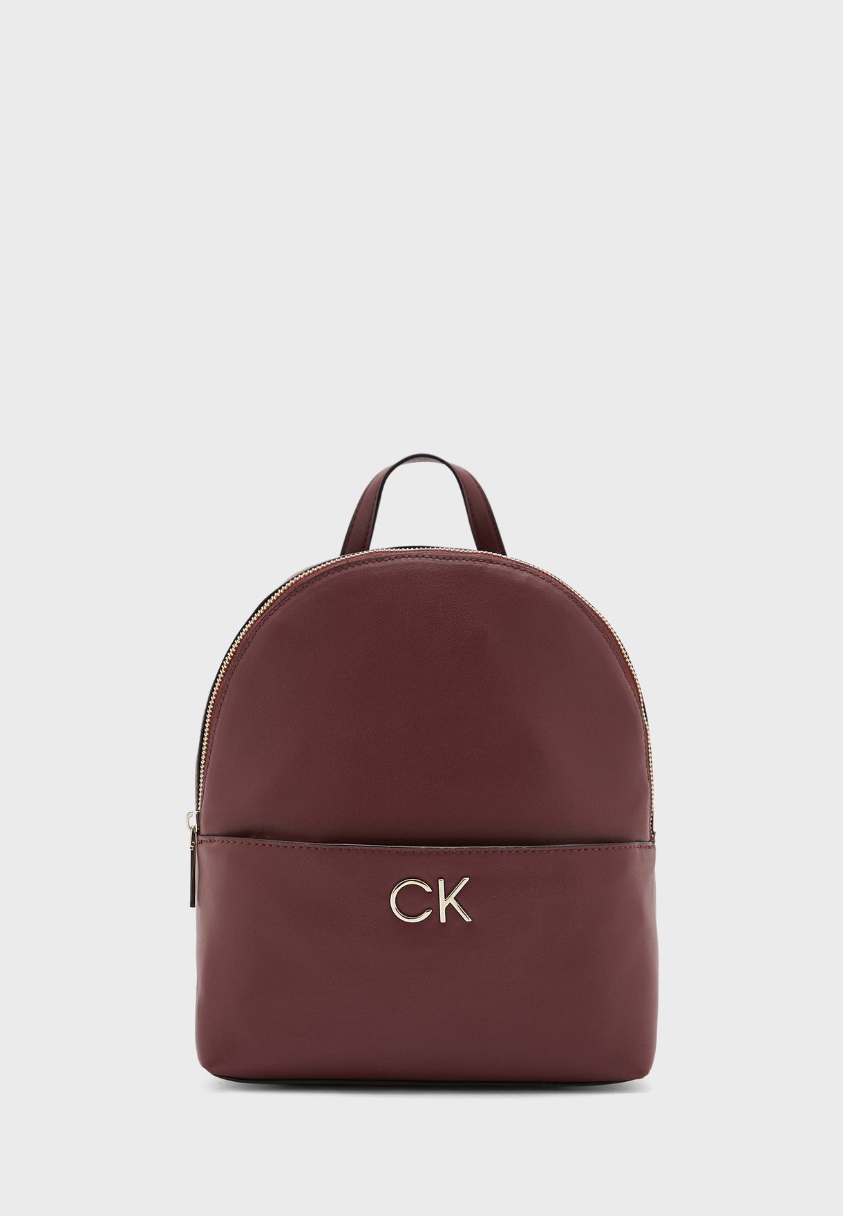 calvin klein burgundy backpack