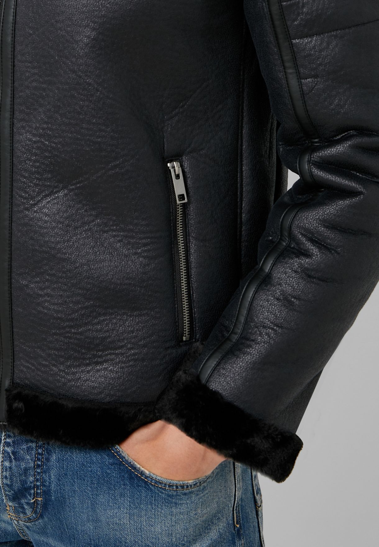 brave soul luxe leather jacket