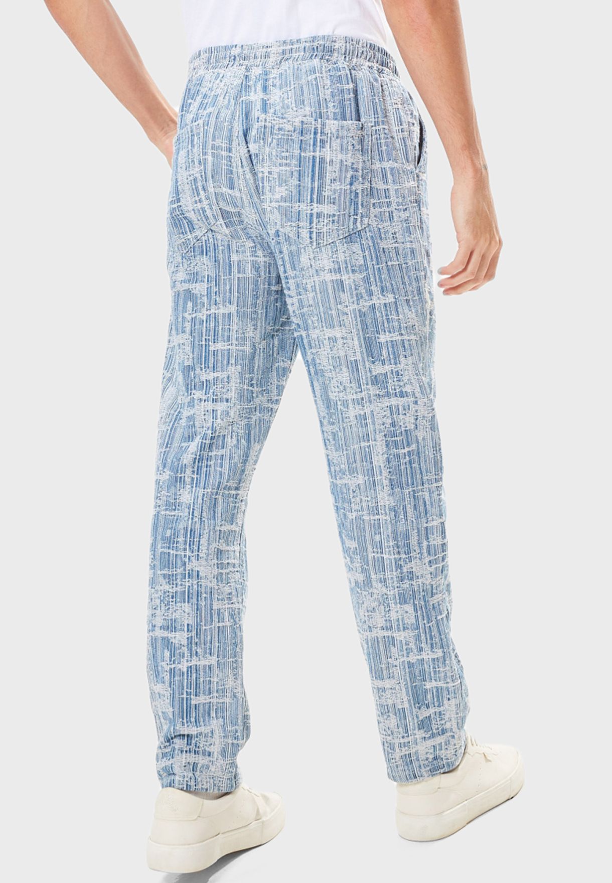 Jacquard Textured Pants