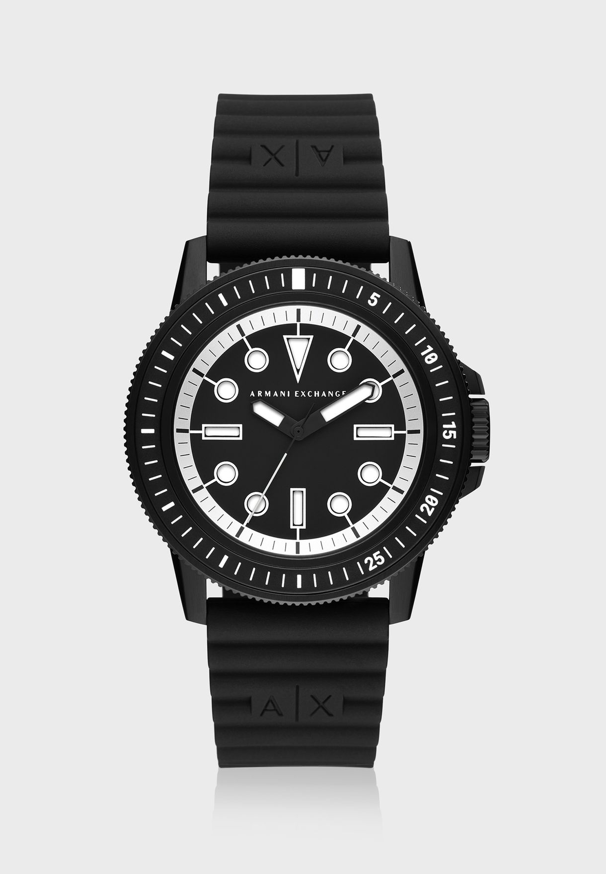 Buy Armani Exchange black Classic Silicone Strap Analog Watch for Men in  Riyadh, Jeddah