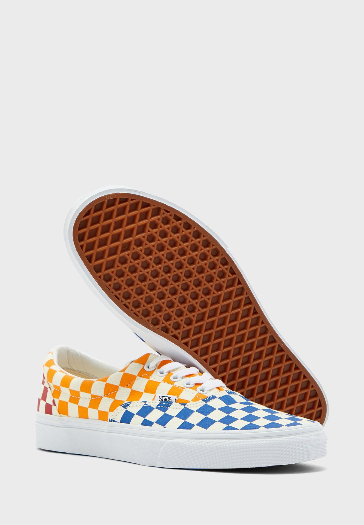 vans era checkerboard multicolor