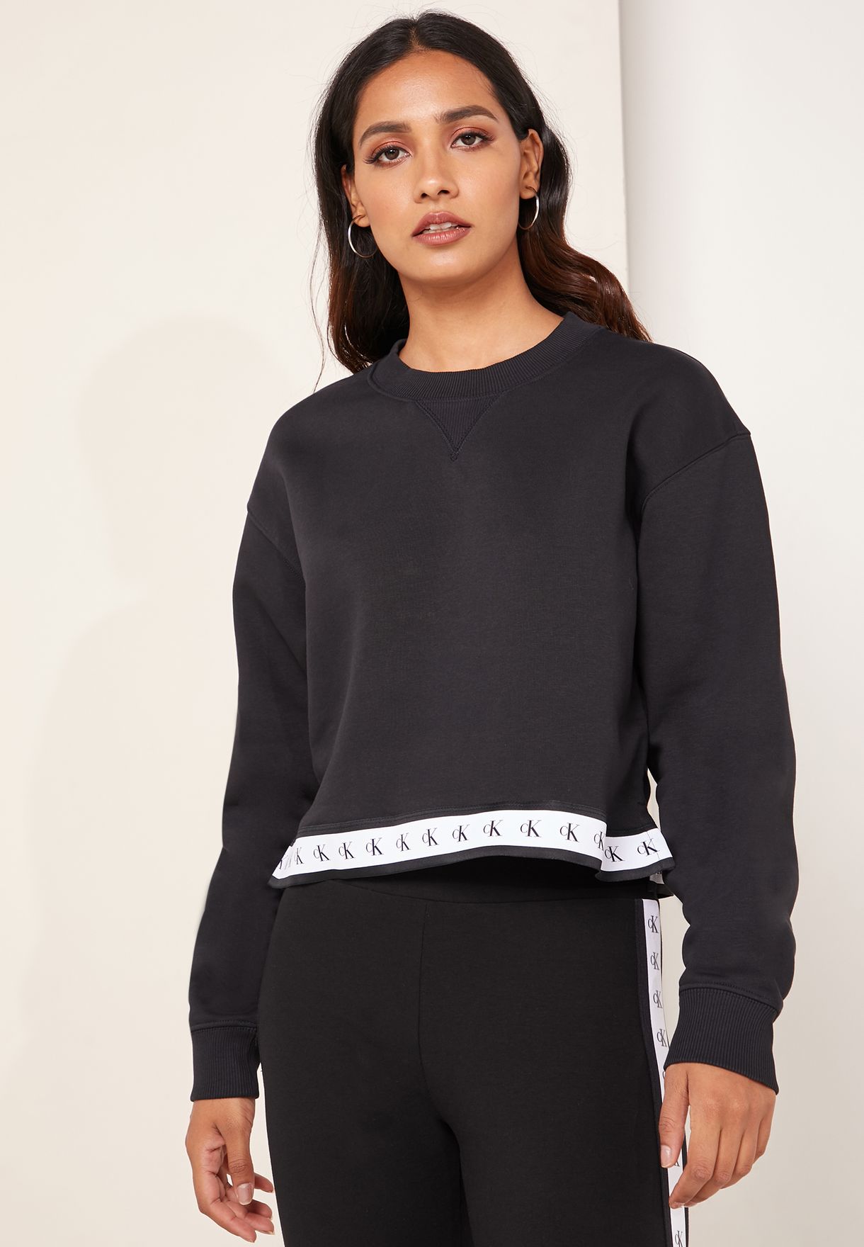 calvin klein crop sweatshirt