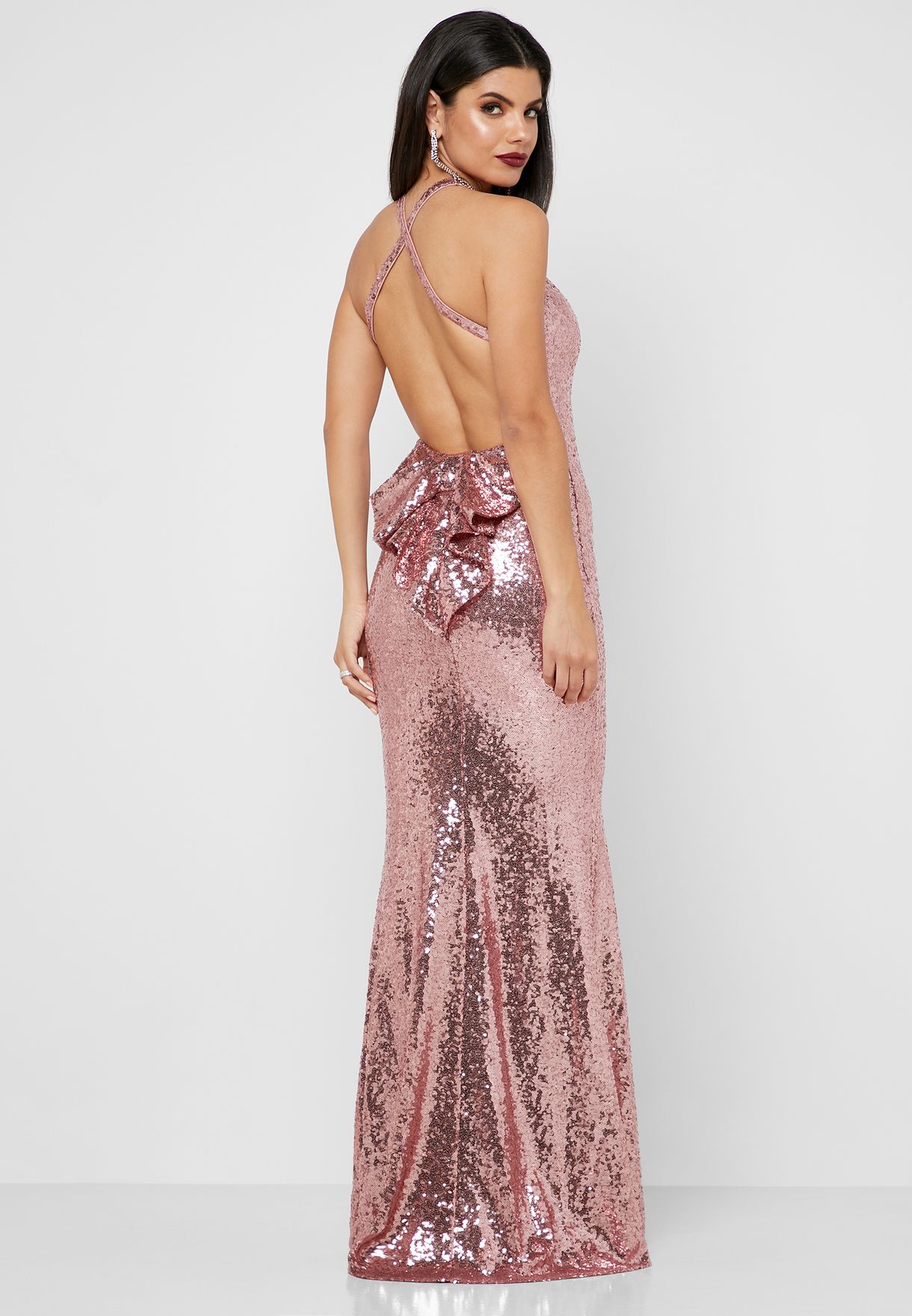 quiz pink sequin dress