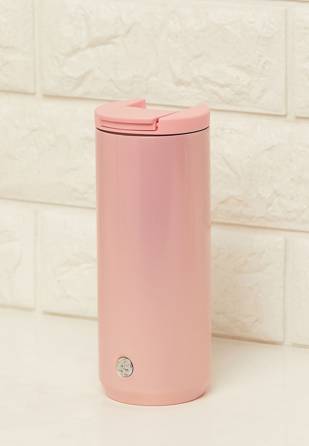 Pink Iridescent Stainless Steel Tumbler 12 Oz