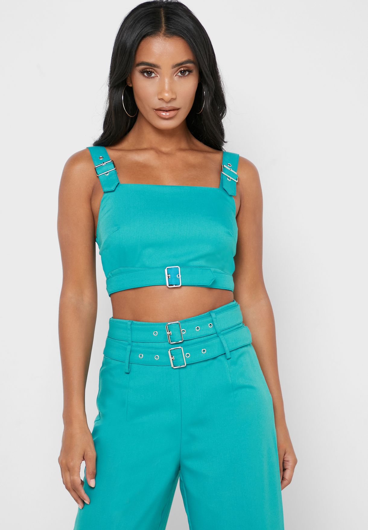 belted crop top