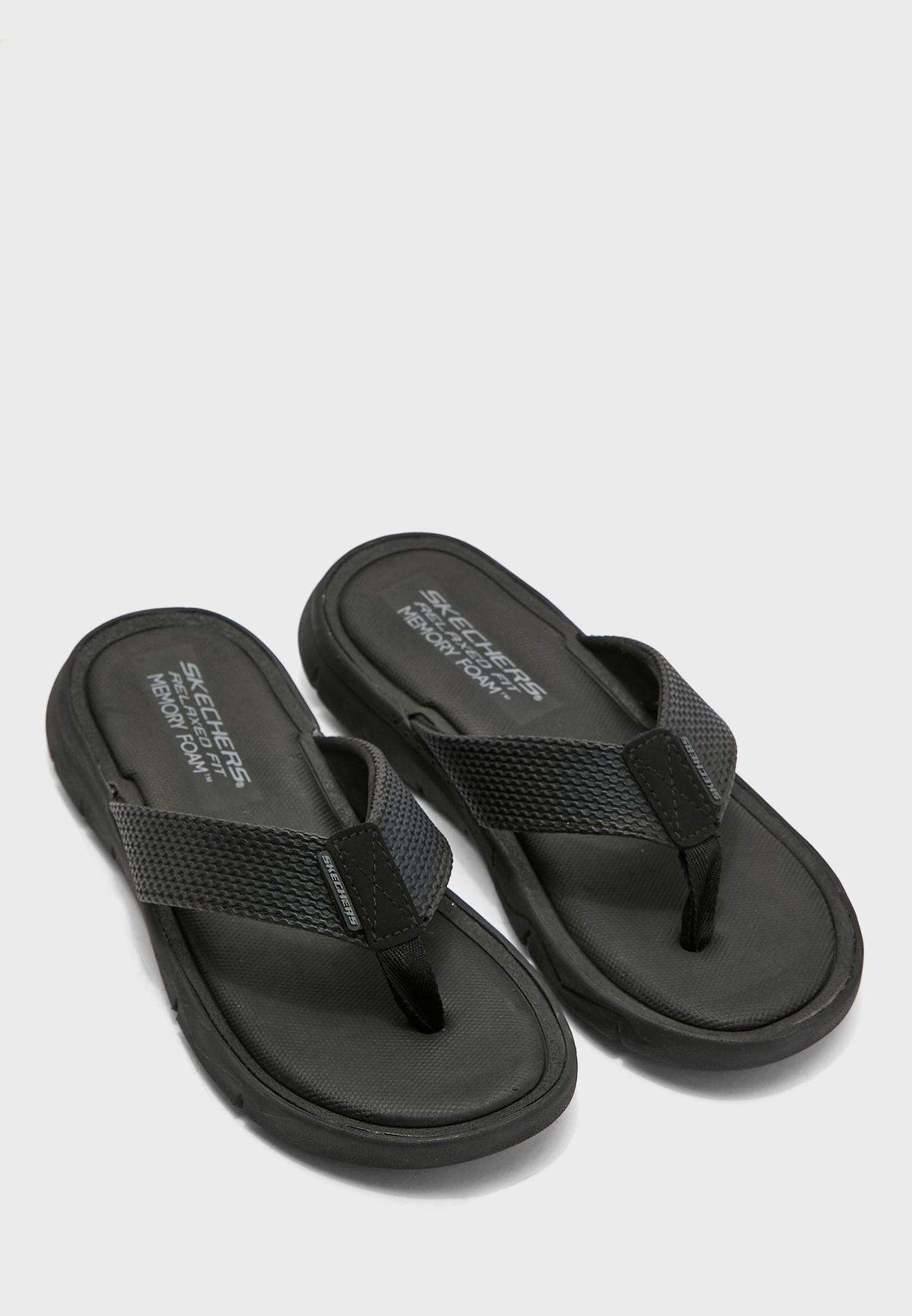Buy Skechers black Casual Flip Flops 