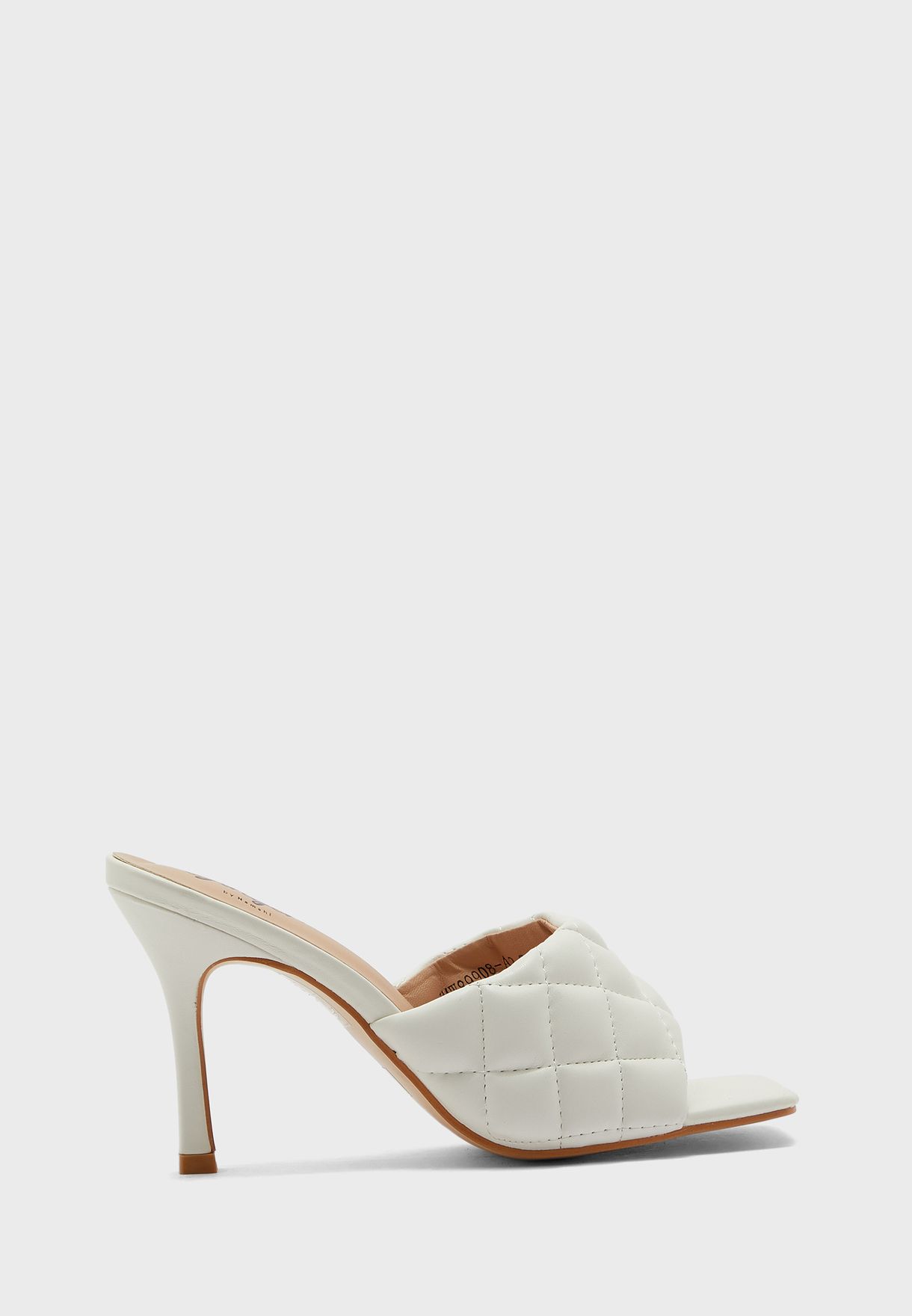 Quilted Square toe sandal