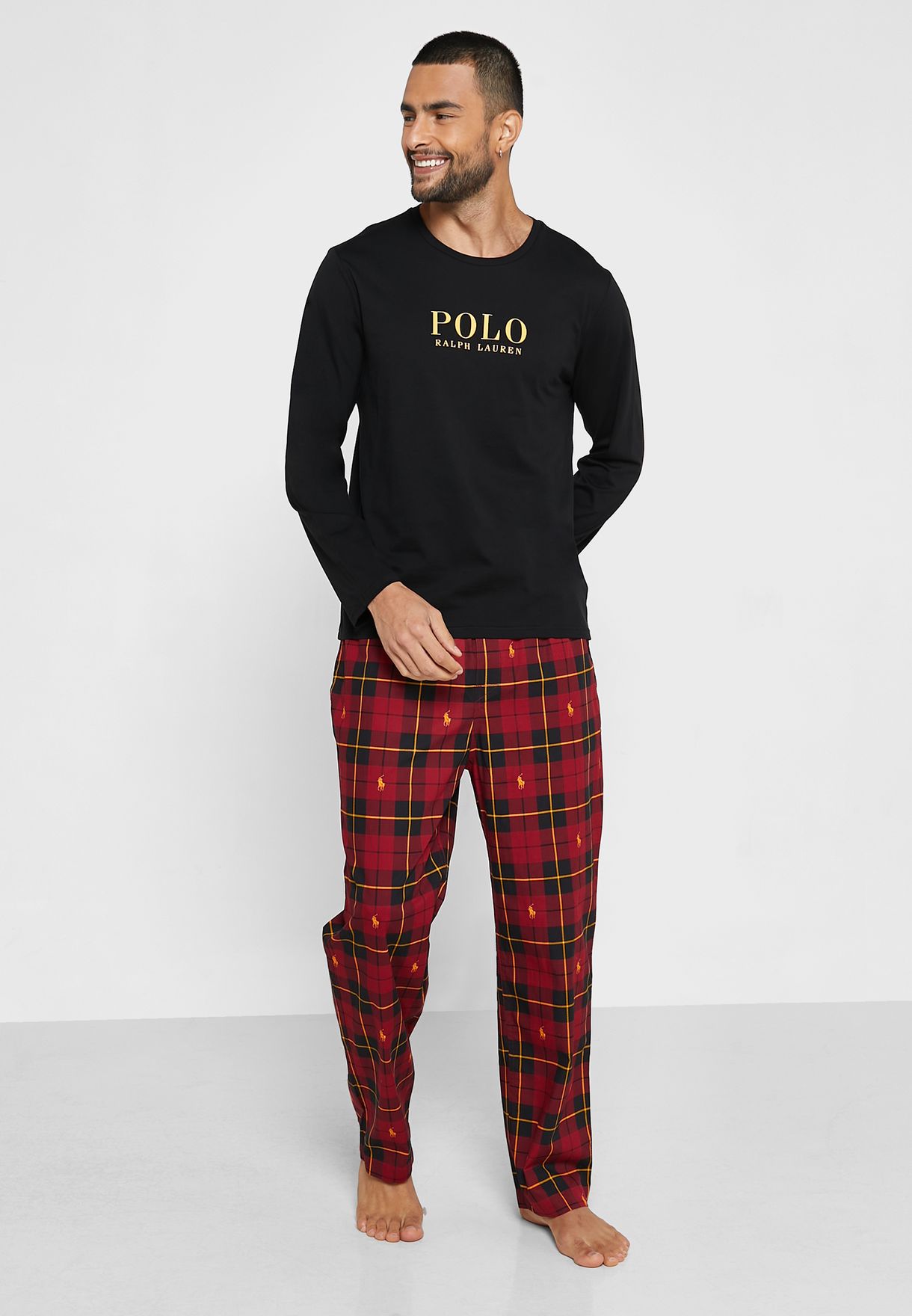 Buy Polo Ralph Lauren multicolor Logo Print Pyjama Set for Men in Dubai,  Abu Dhabi