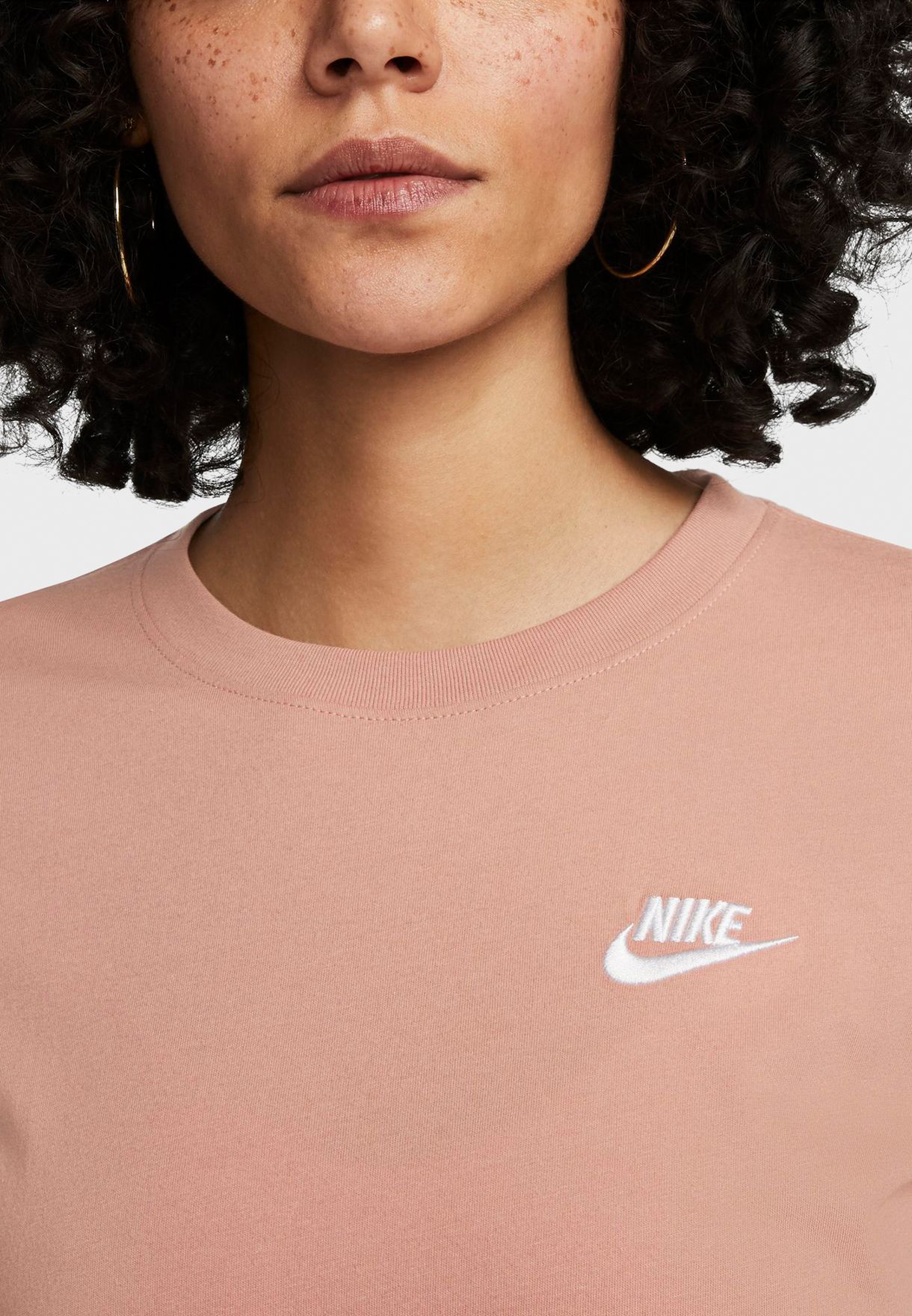 Buy Nike white Nsw Club T-Shirt for Women in Dubai, Abu Dhabi