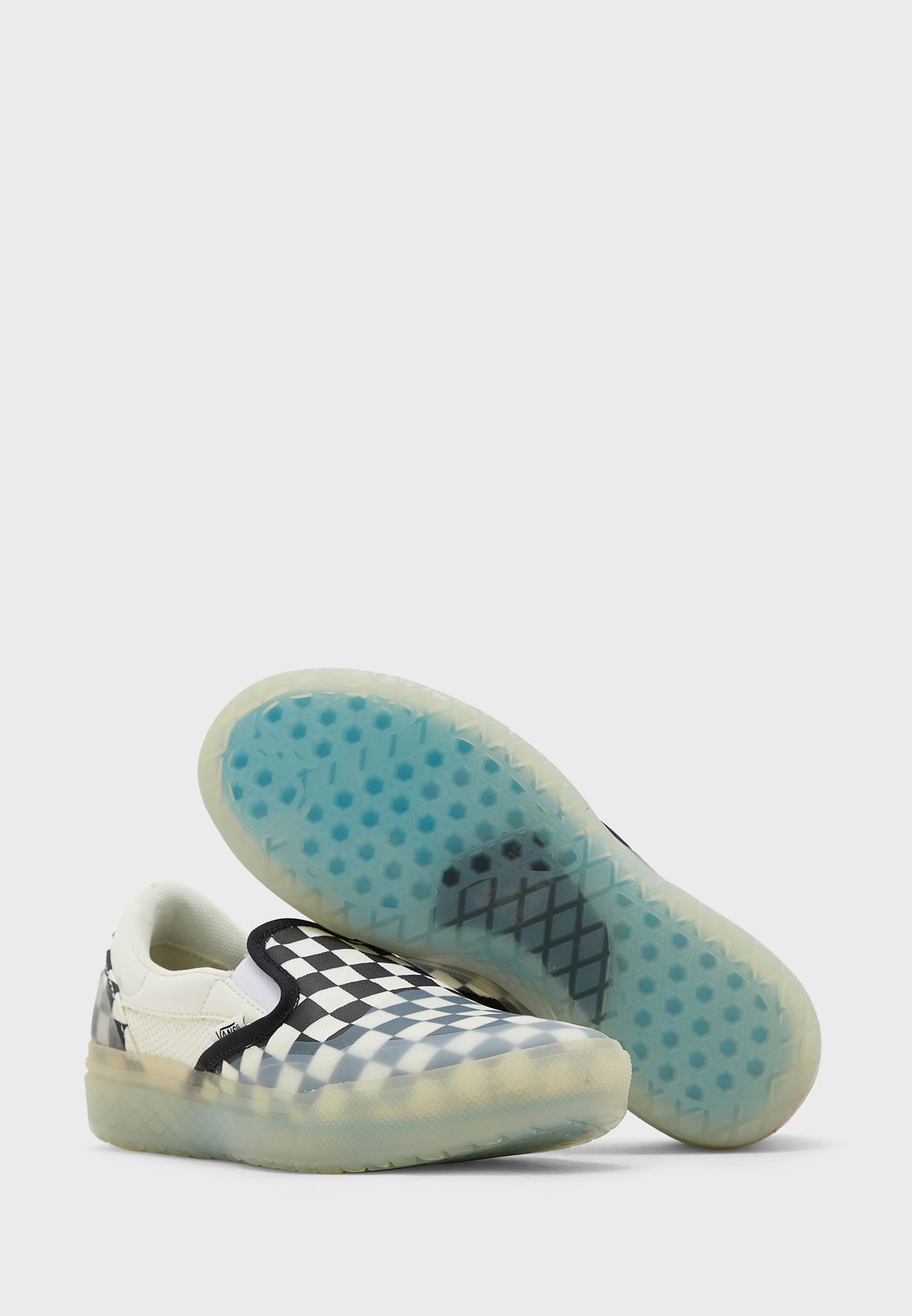 Checkerboard Mod Slip Ons