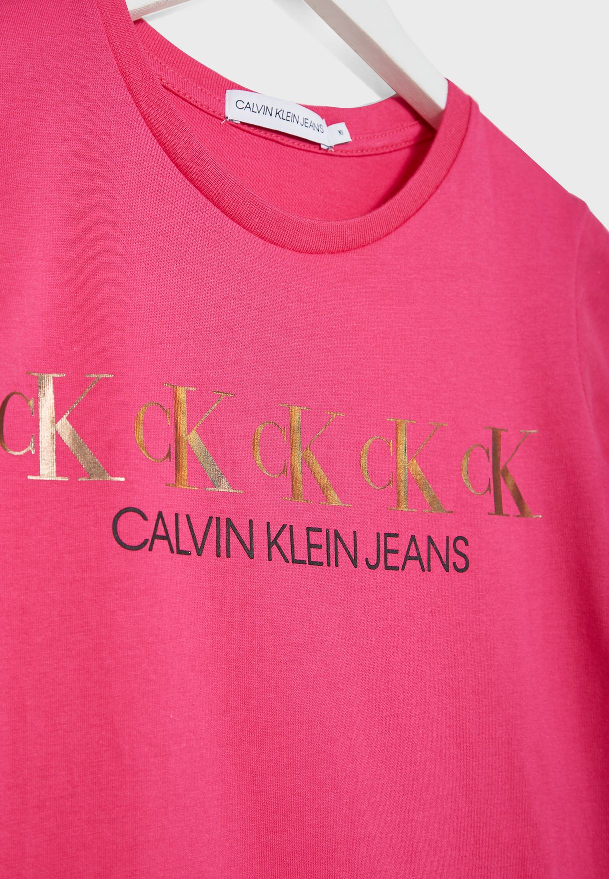 calvin klein t shirt dress pink