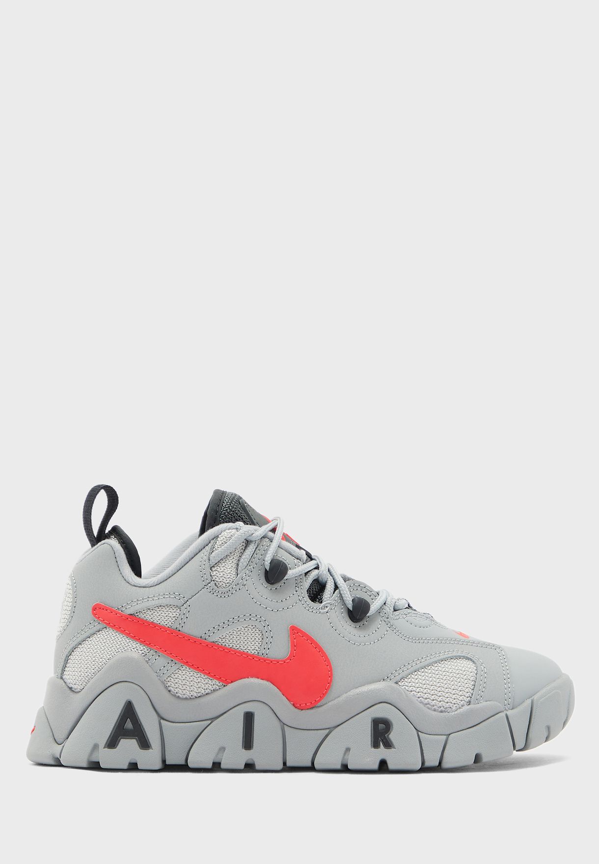 nike air barrage grey and pink