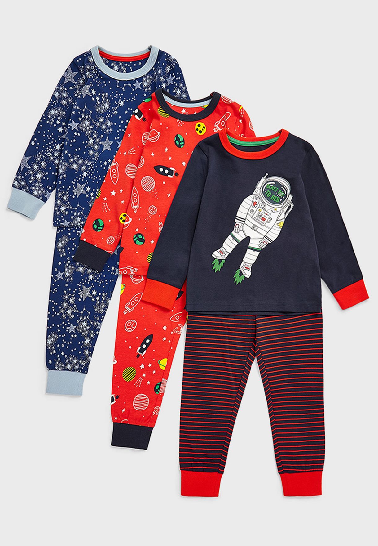 Kids 3 Pack Assorted Pyjama Set