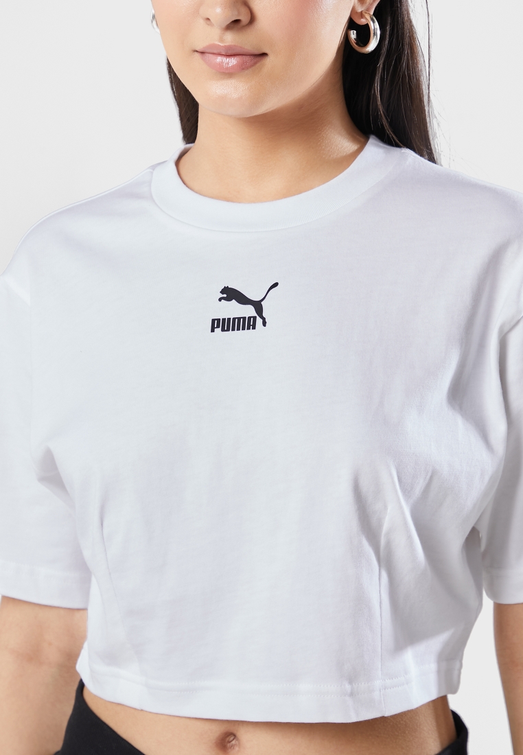 cama siglo extraterrestre Buy PUMA white Dare To Cropped Relaxed T-Shirt for Kids in MENA, Worldwide