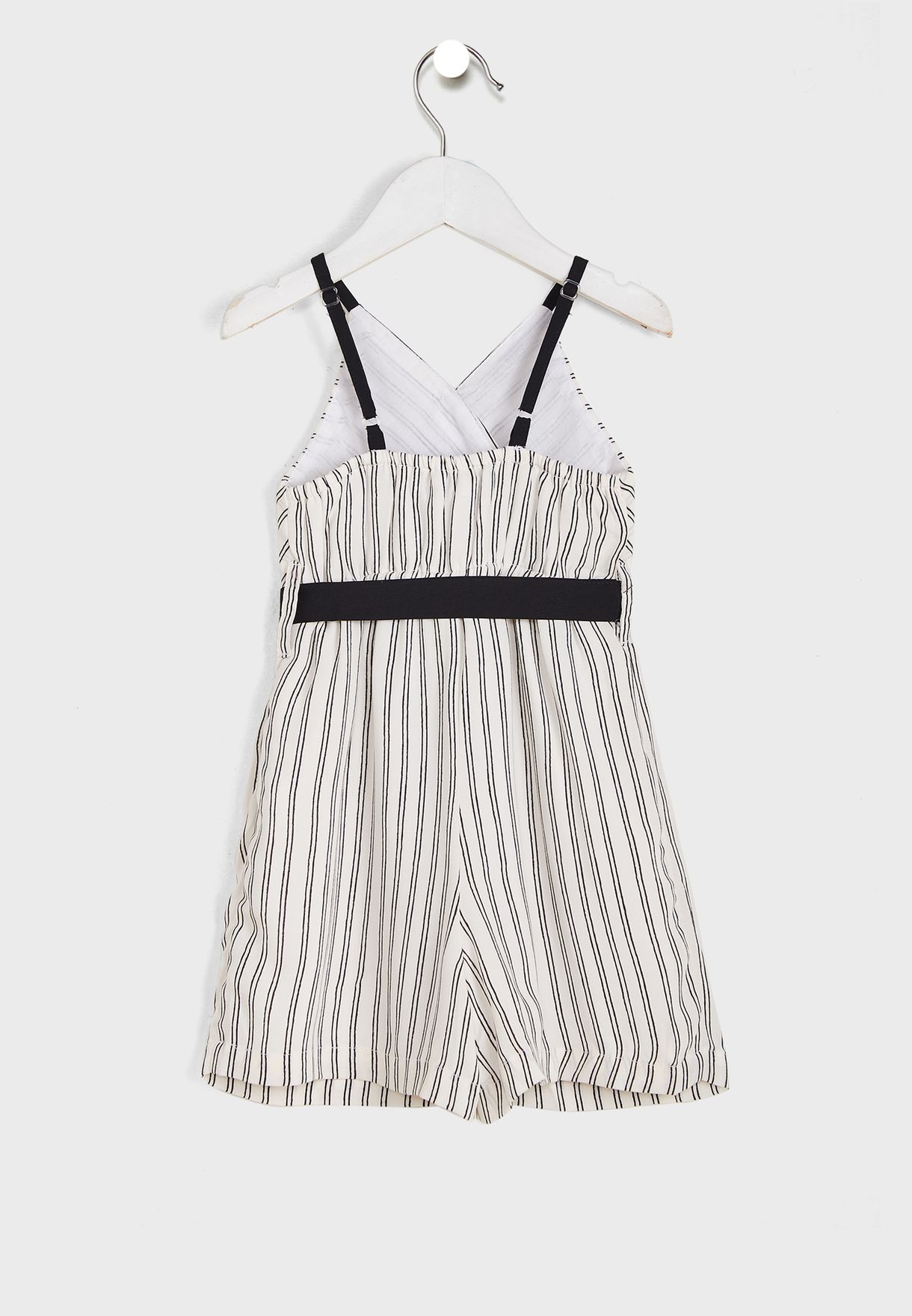 Striped Jumpsuit With Belt
