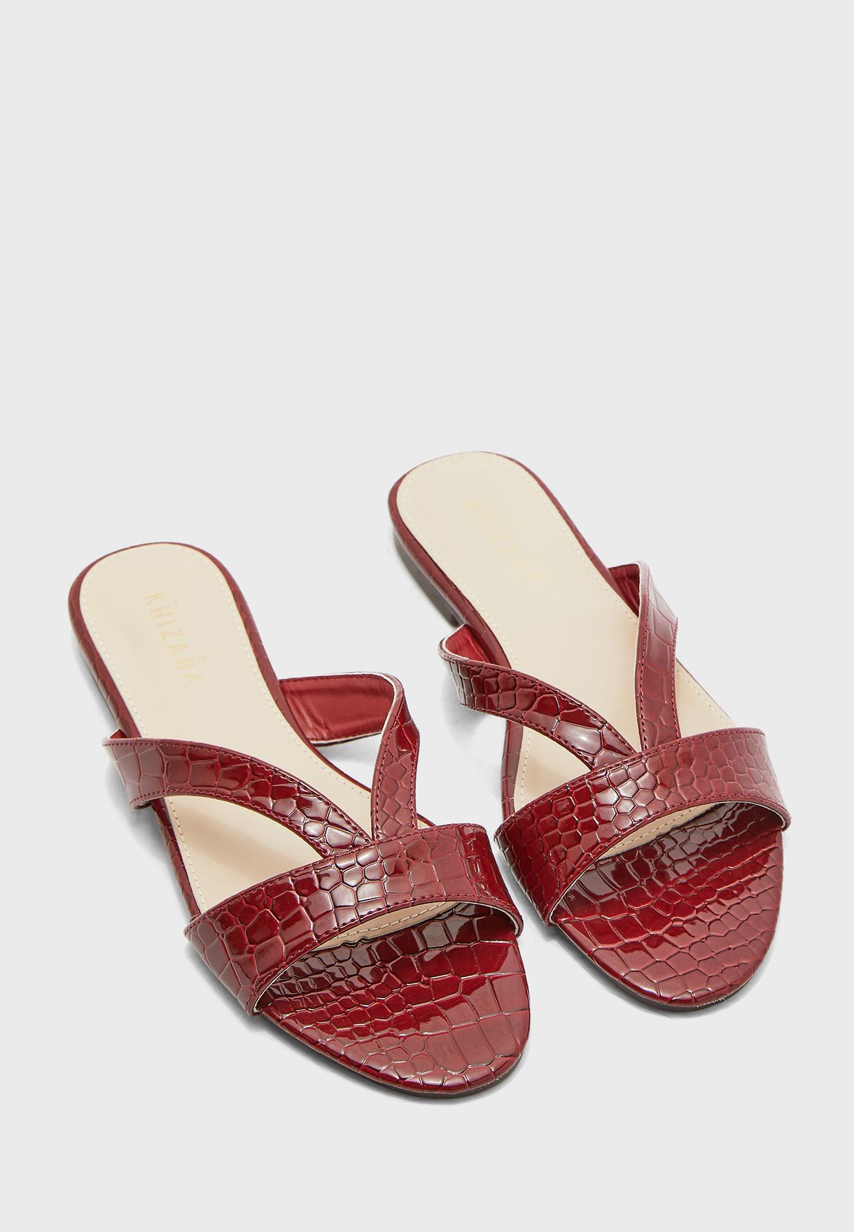 red croc sandals