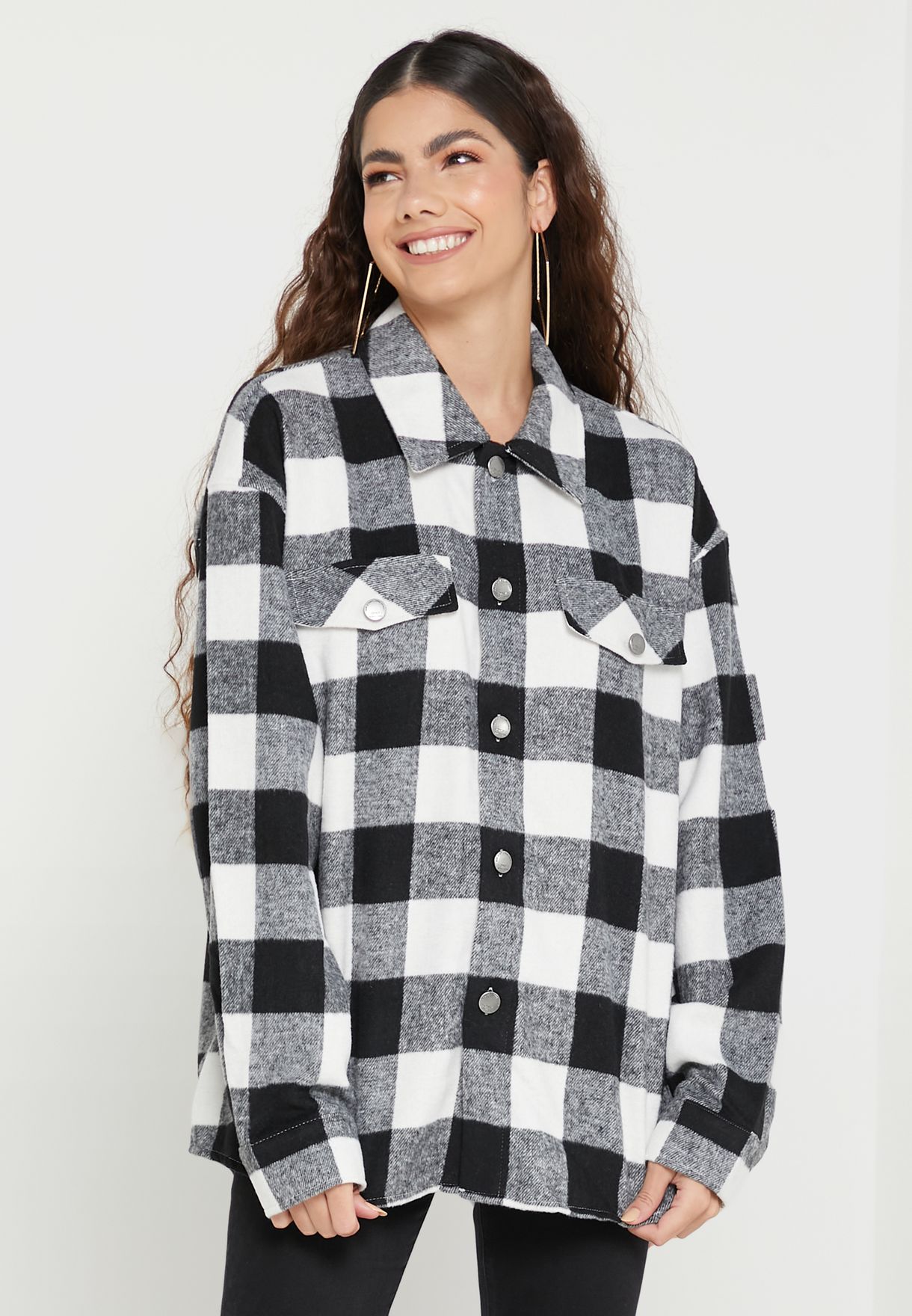 Checked Button Down Shirt