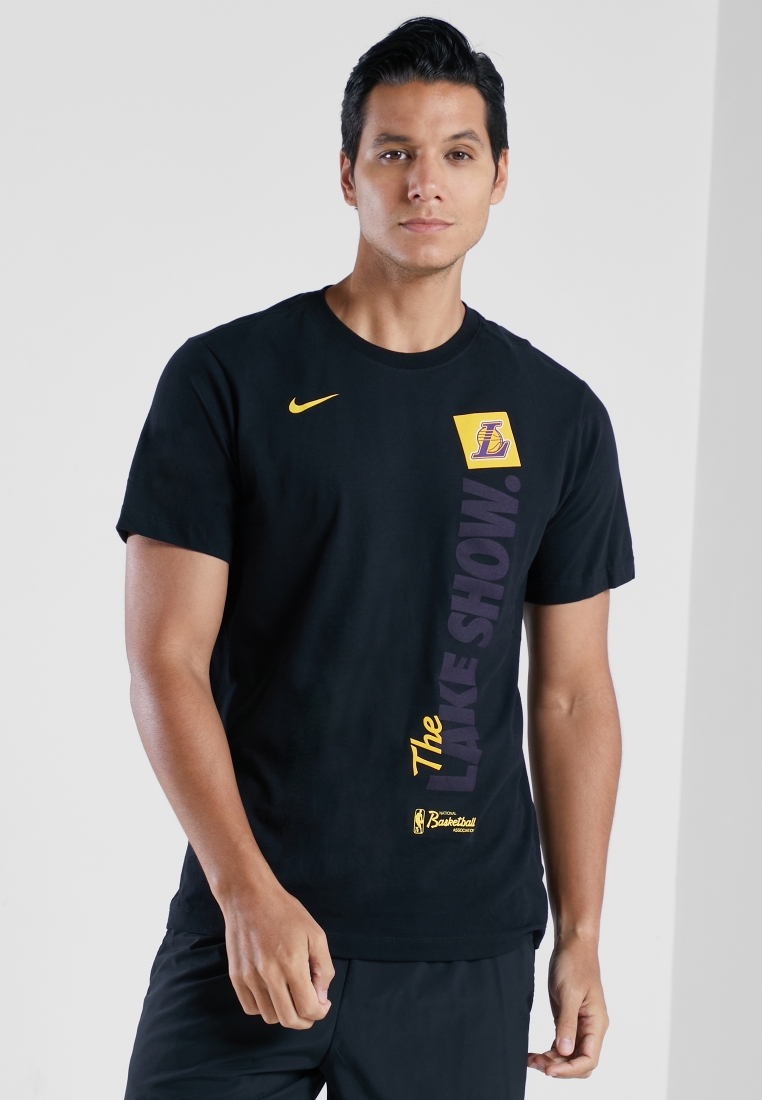 Los Angeles Lakers Nike Banner T-Shirt - Black - Mens