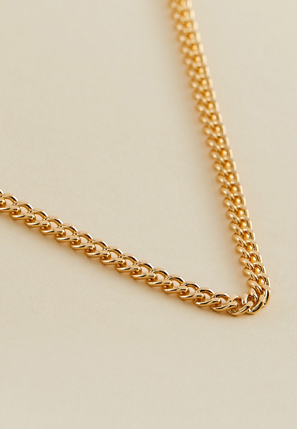 Micro Cuban Link Chain Necklace Set
