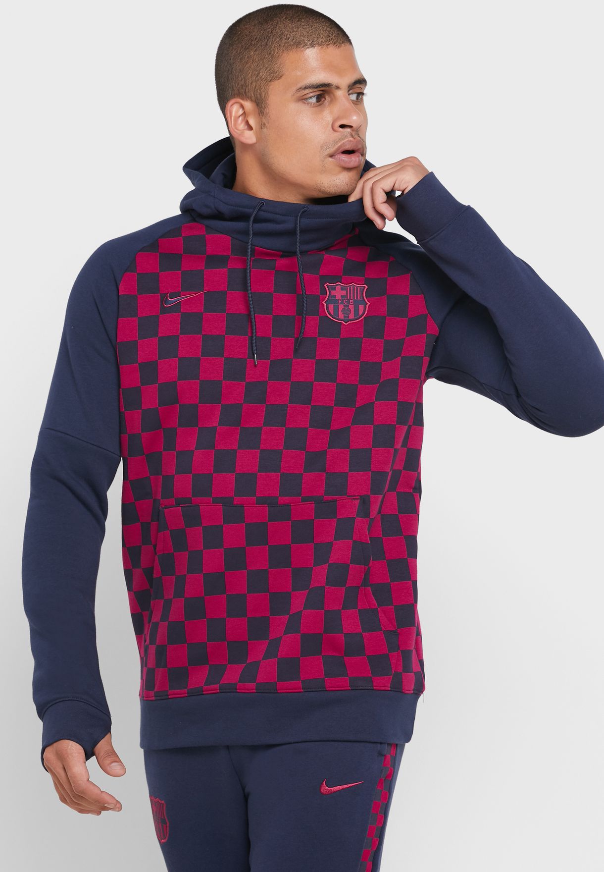 barcelona fleece hoodie