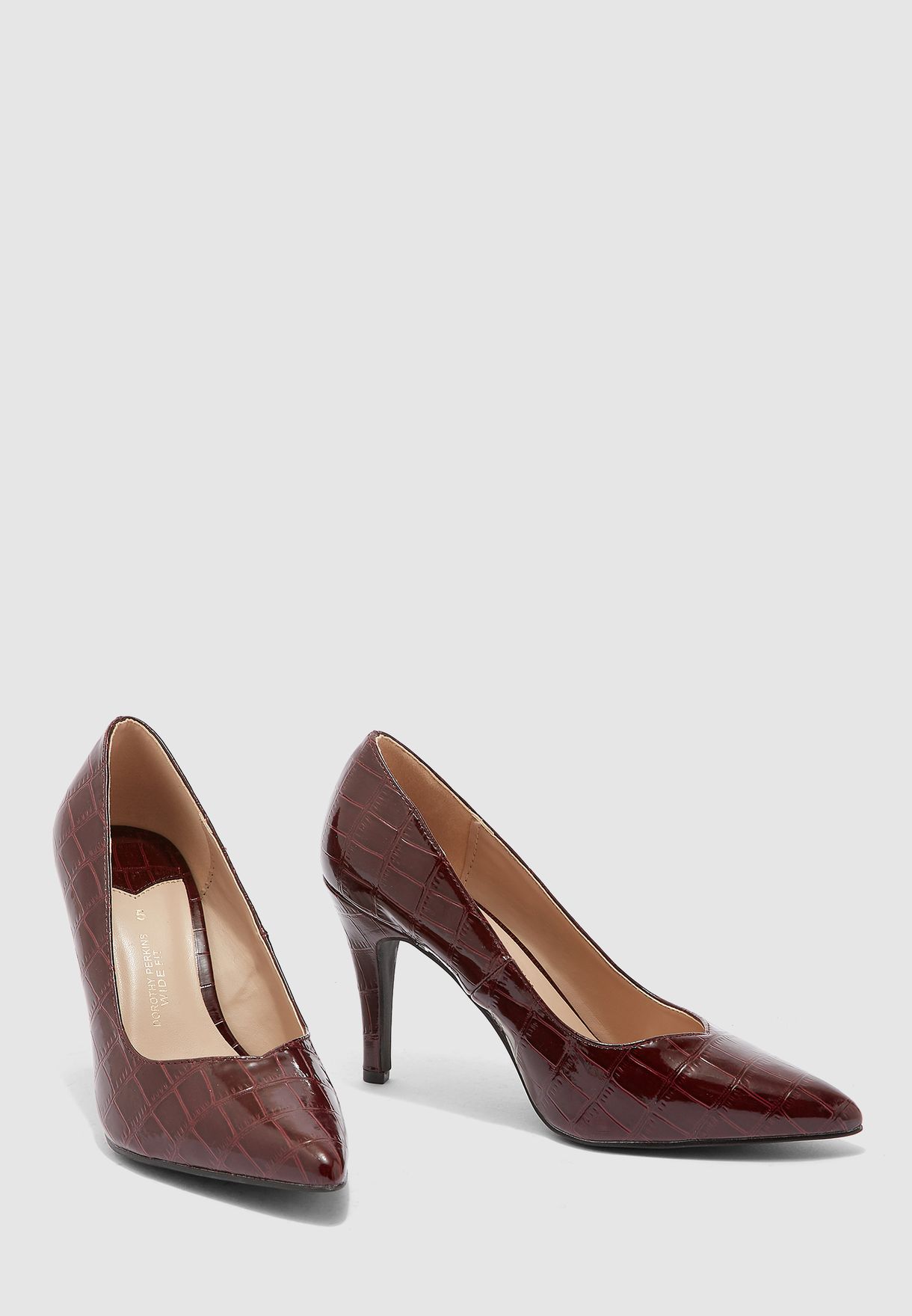 dorothy perkins burgundy shoes