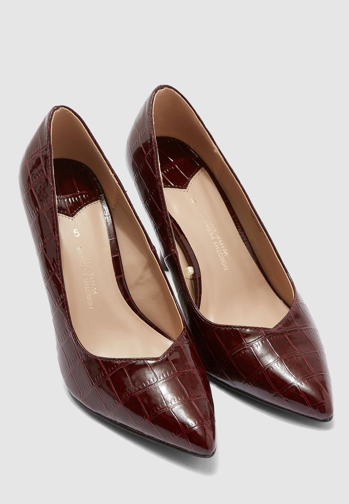 dorothy perkins burgundy shoes