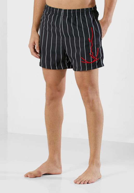 karl kani pinstripe shorts