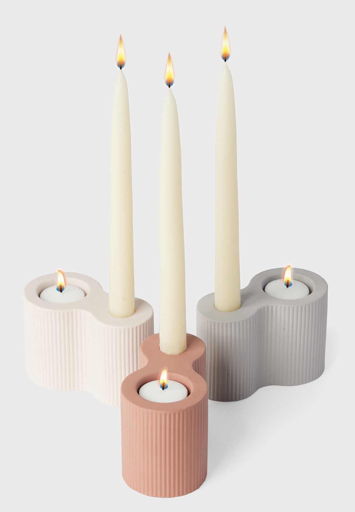 Infinity' Duo Terracotta Candle Holder
